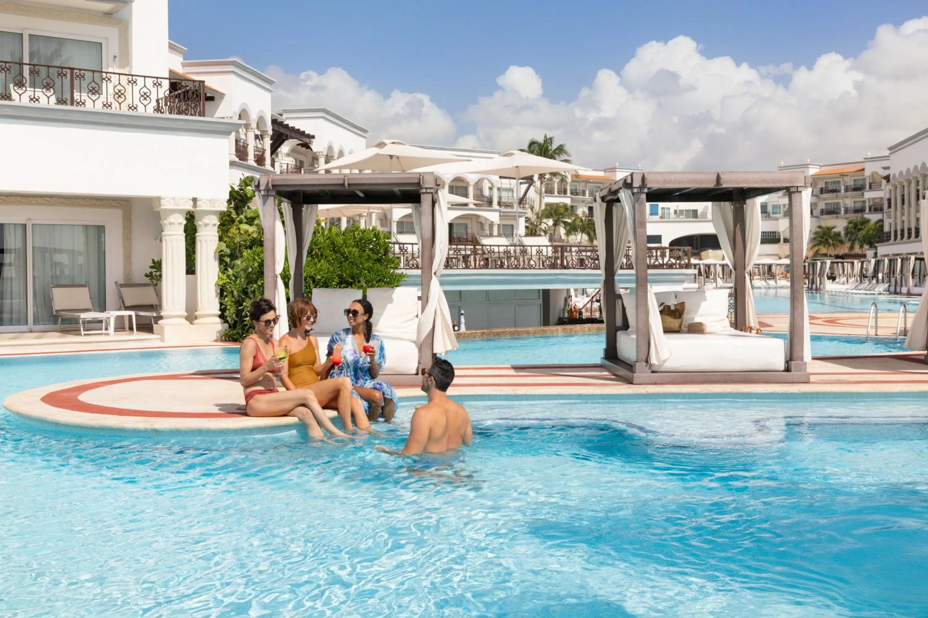 Pool view in Hyatt Vivid Playa Del Carmen All-Inclusive Adult Only Resort
