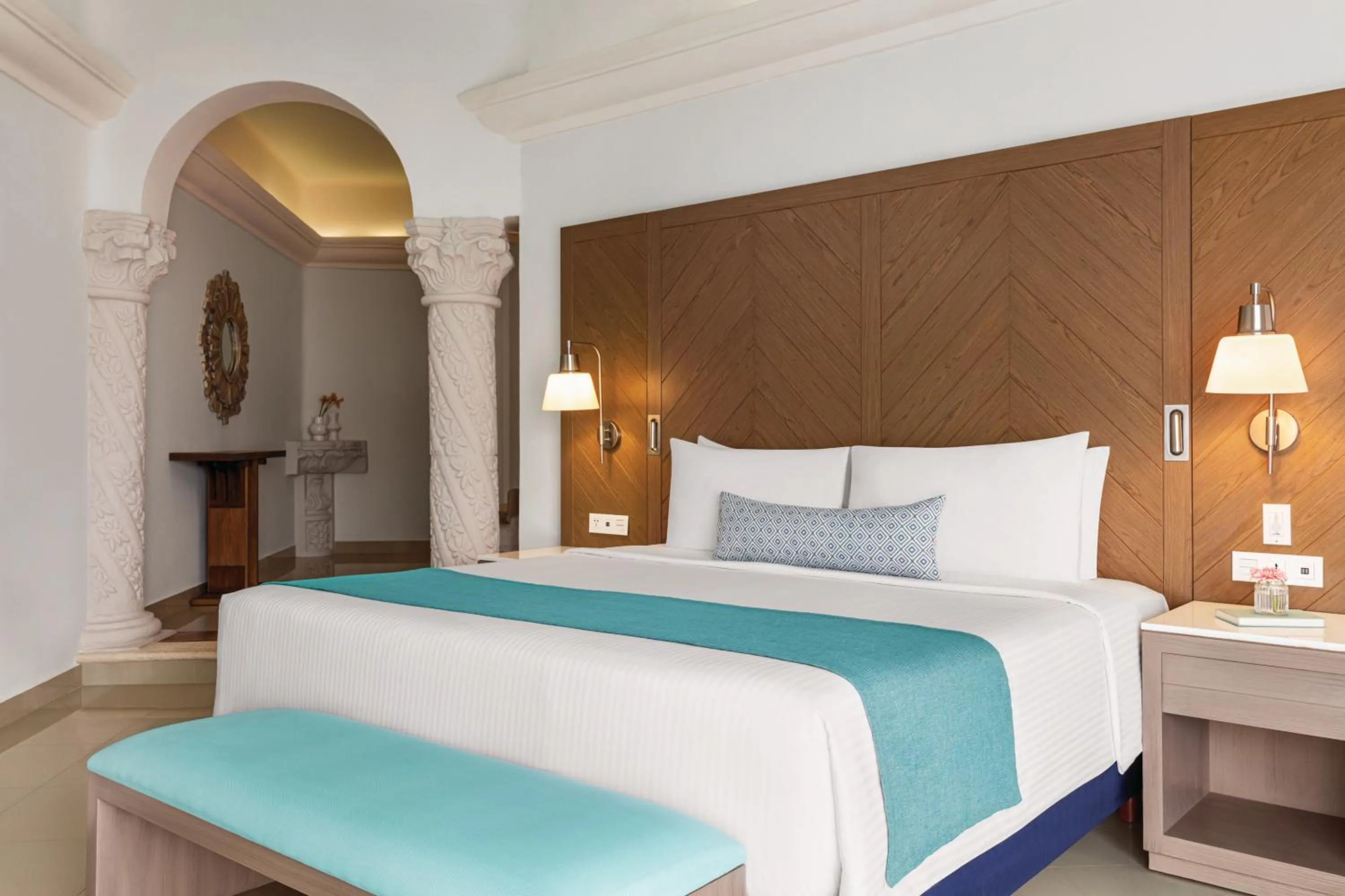 Bed in Wyndham Alltra Playa del Carmen Adults Only All Inclusive