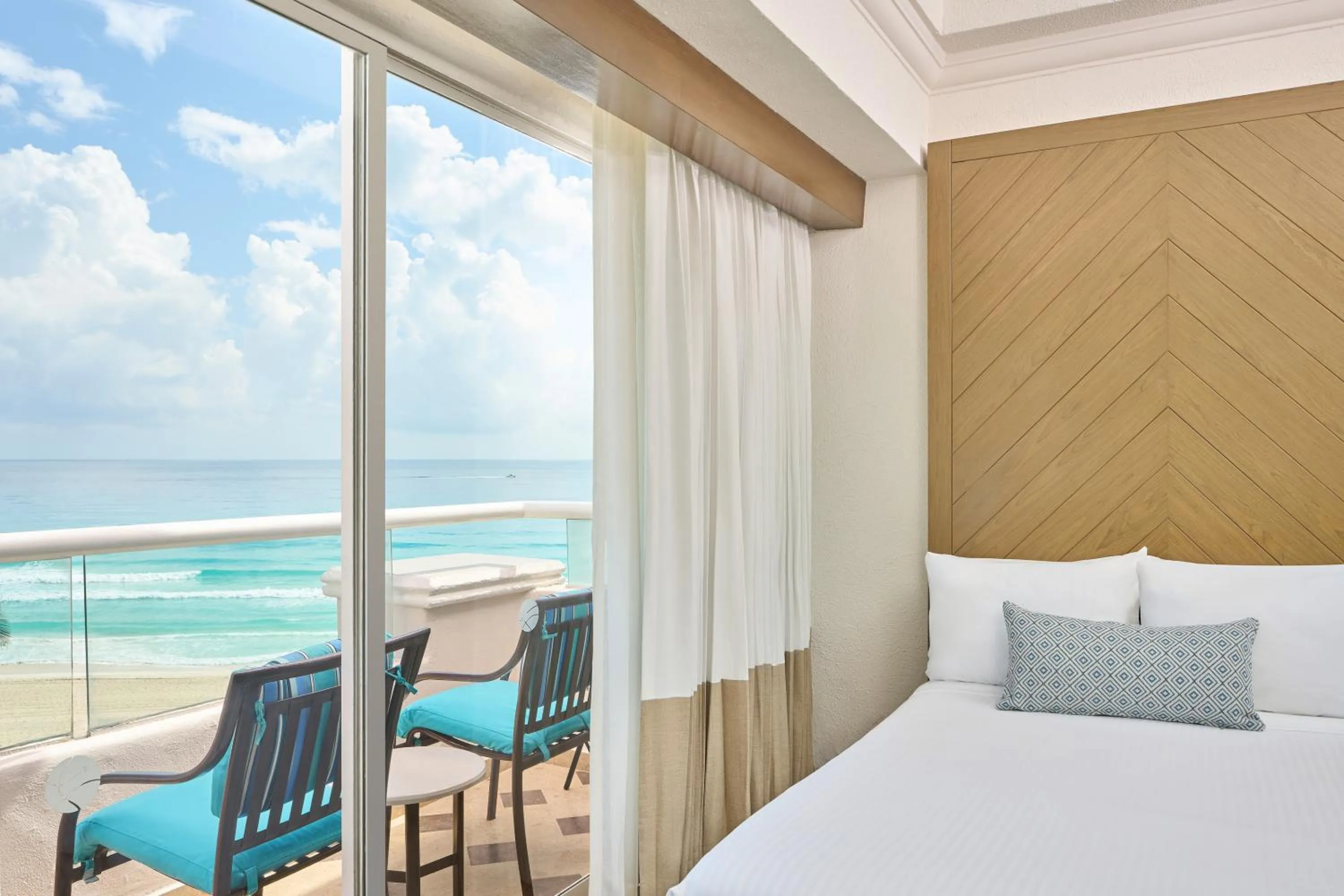 View (from property/room), Bed in Sunscape Cancun All-Inclusive Resort & Spa by Hyatt