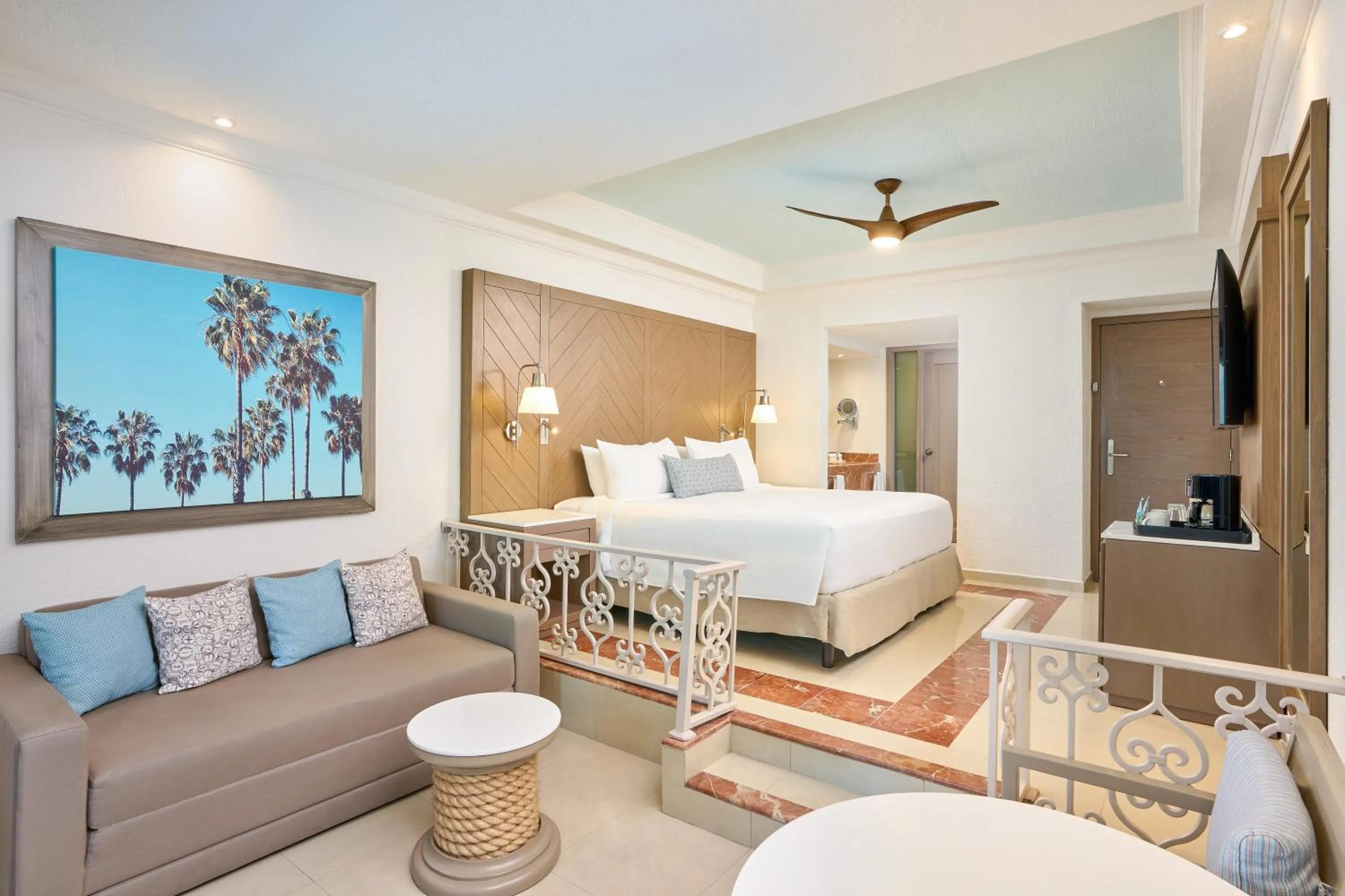 Bed in Sunscape Cancun All-Inclusive Resort & Spa by Hyatt