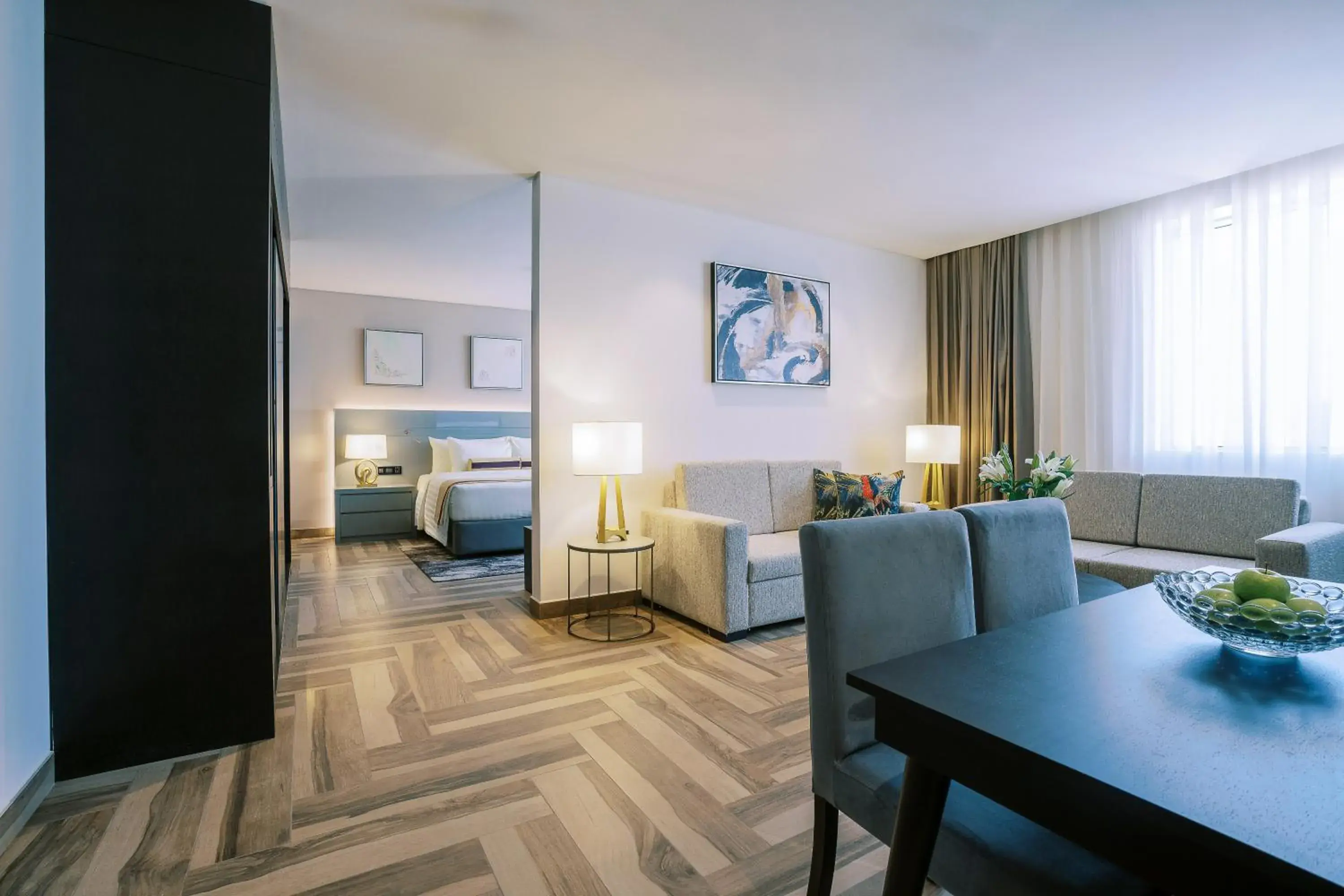 One Bedroom Executive Suite - 15% off on F&B shuttle to Deira City Center, Al Ghurair Mall & La Mer Beach in Khalidia Palace Hotel Dubai by Mourouj Gloria One Bedroom Executive Suite - 15% off on F&B shuttle to Deira City Center, Al Ghurair Mall & La Mer Beach in Khalidia Palace Hotel Dubai by Mourouj Gloria