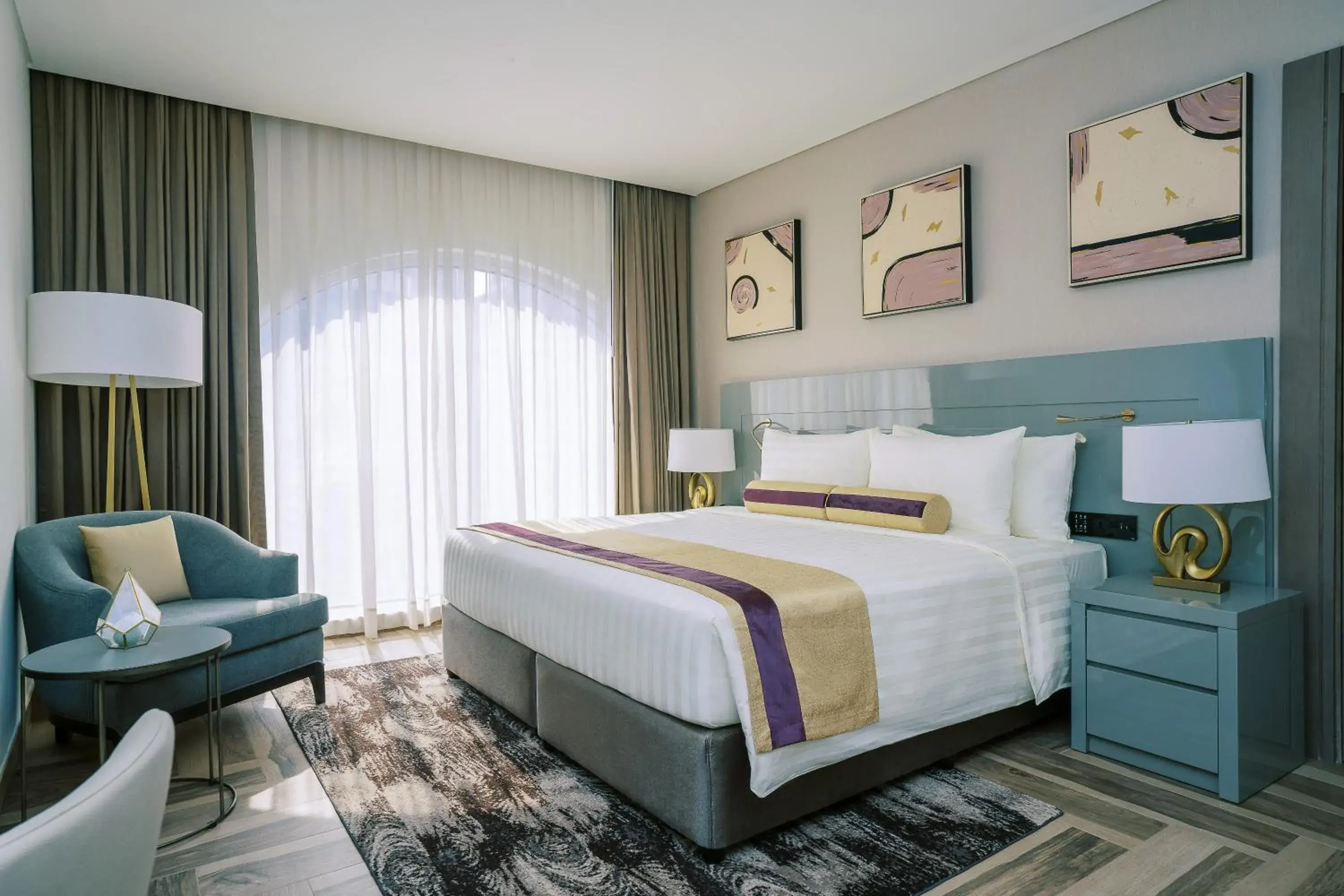 One Bedroom Suite w/ Kitchenette - 15% off on F&B shuttle to Deira City Center, Al Ghurair Mall & La Mer Beach in Khalidia Palace Hotel Dubai by Mourouj Gloria One Bedroom Suite w/ Kitchenette - 15% off on F&B shuttle to Deira City Center, Al Ghurair Mall & La Mer Beach in Khalidia Palace Hotel Dubai by Mourouj Gloria