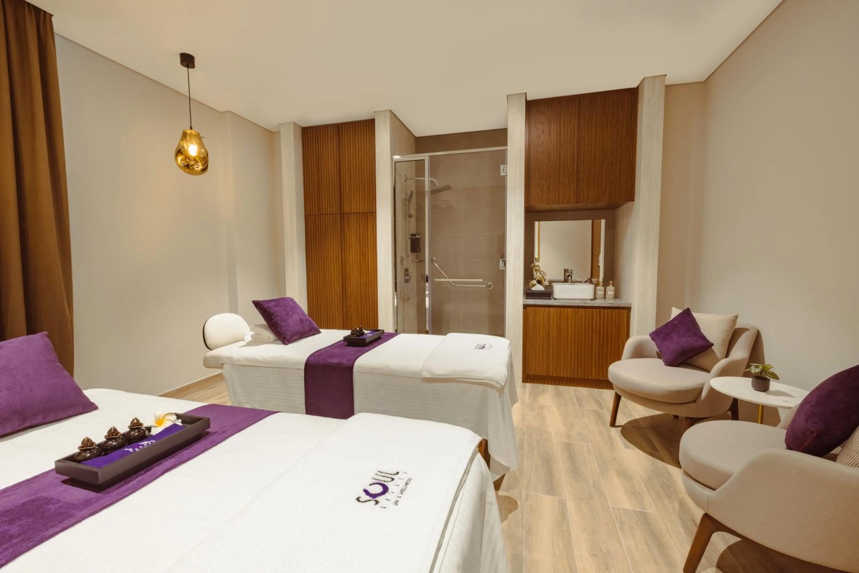 Spa and wellness centre/facilities, Bed in Khalidia Palace Hotel Dubai by Mourouj Gloria