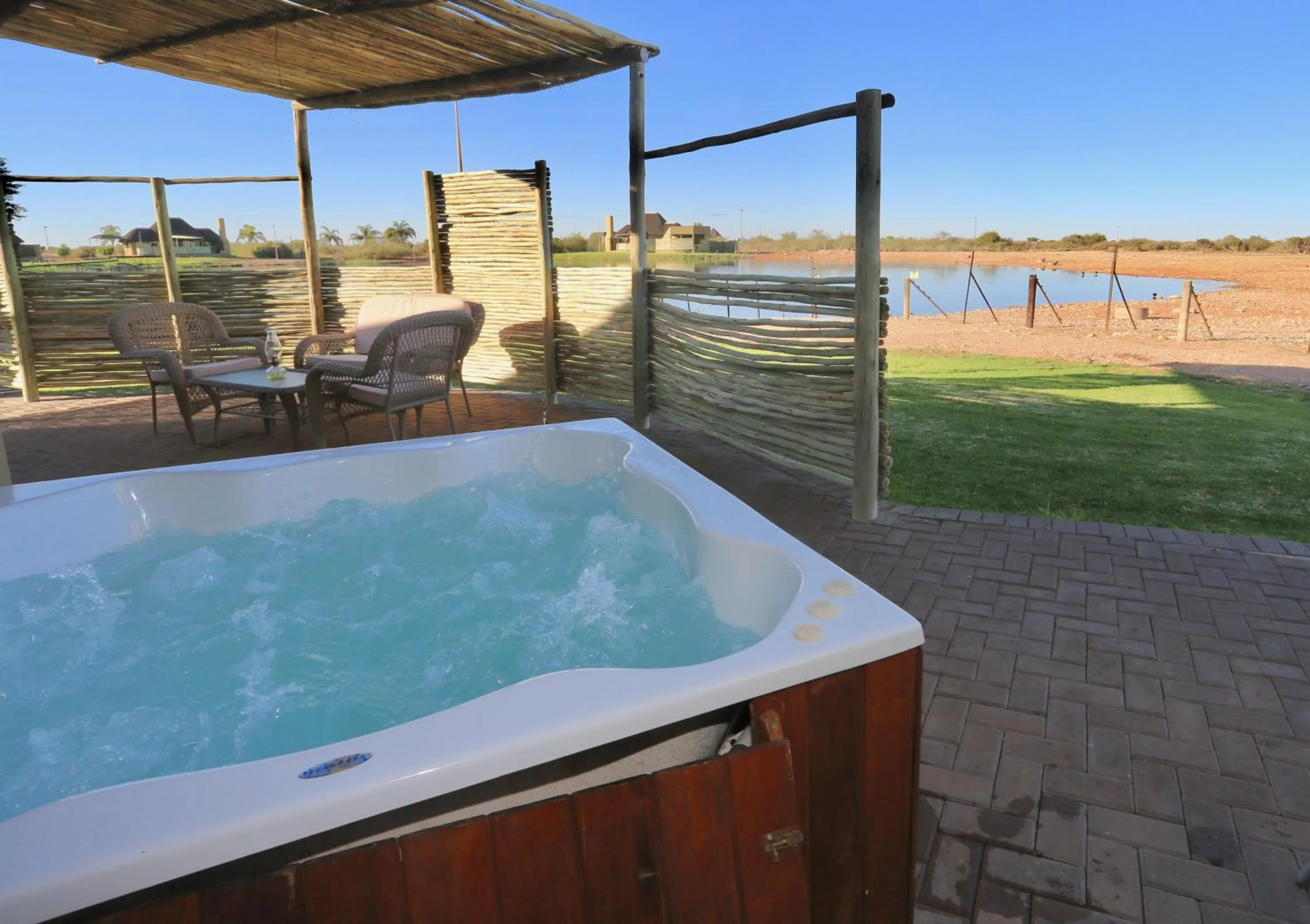 Patio in Lapa Lange Game Lodge