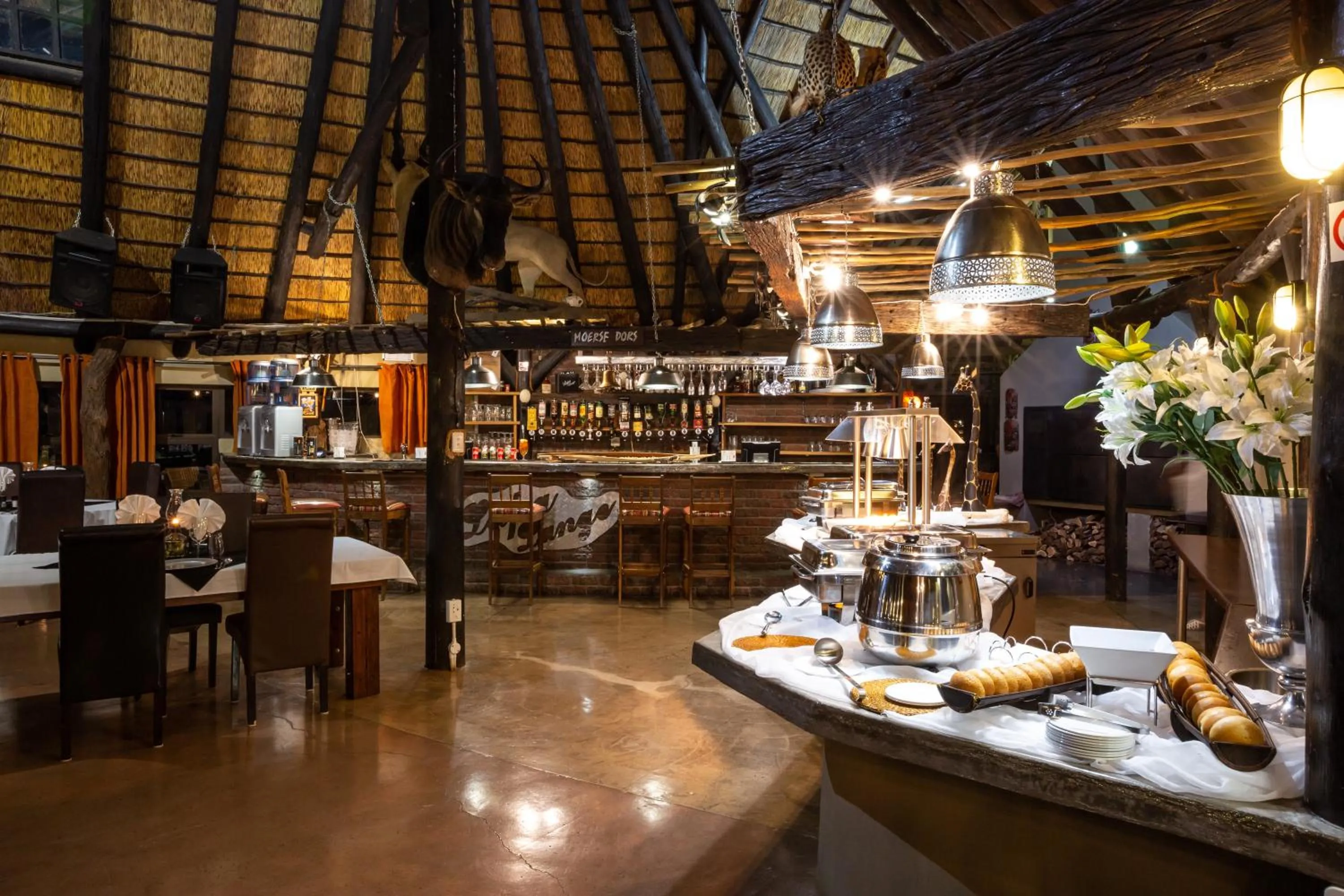 Lounge or bar in Lapa Lange Game Lodge