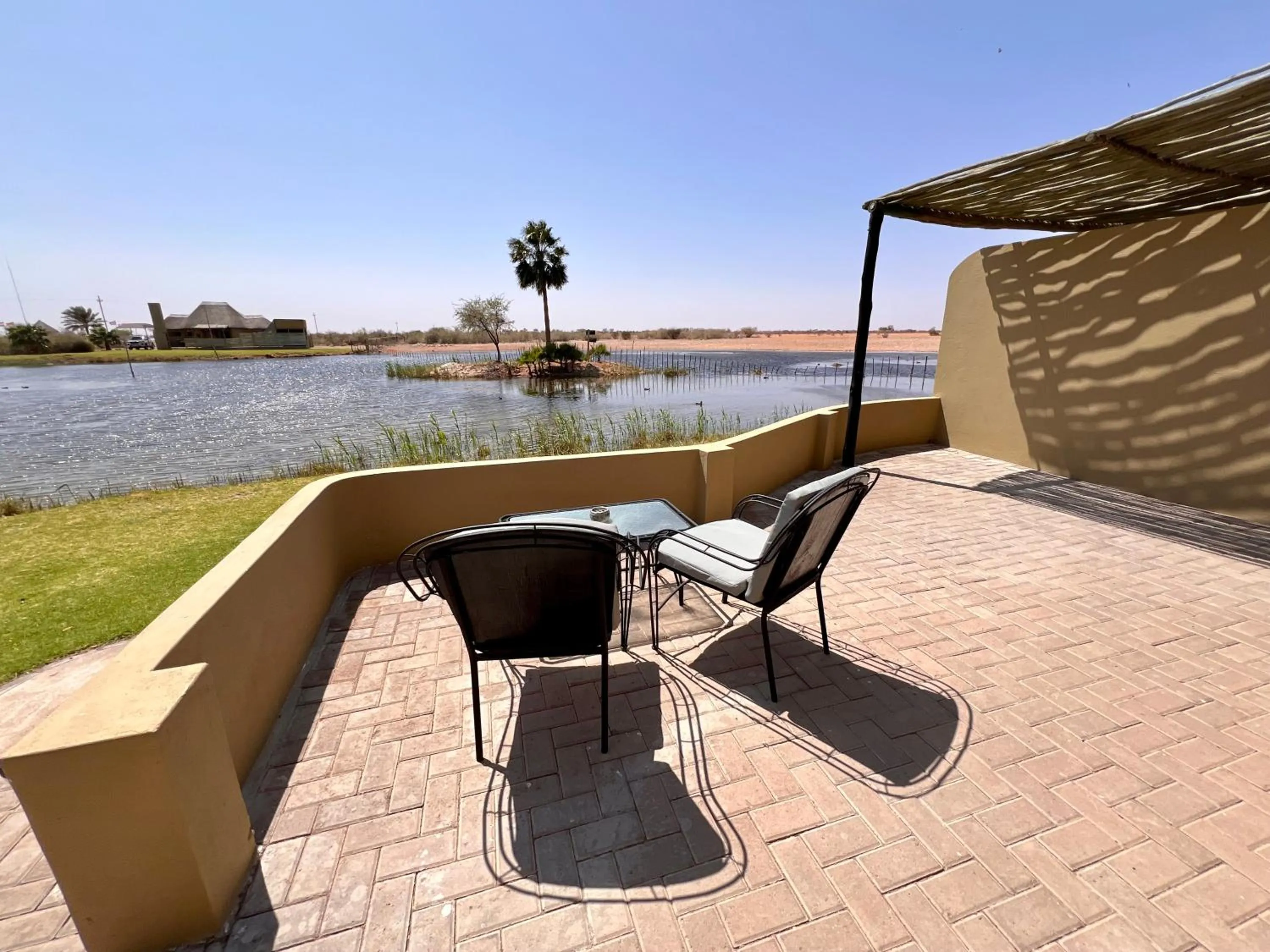 Lake view in Lapa Lange Game Lodge