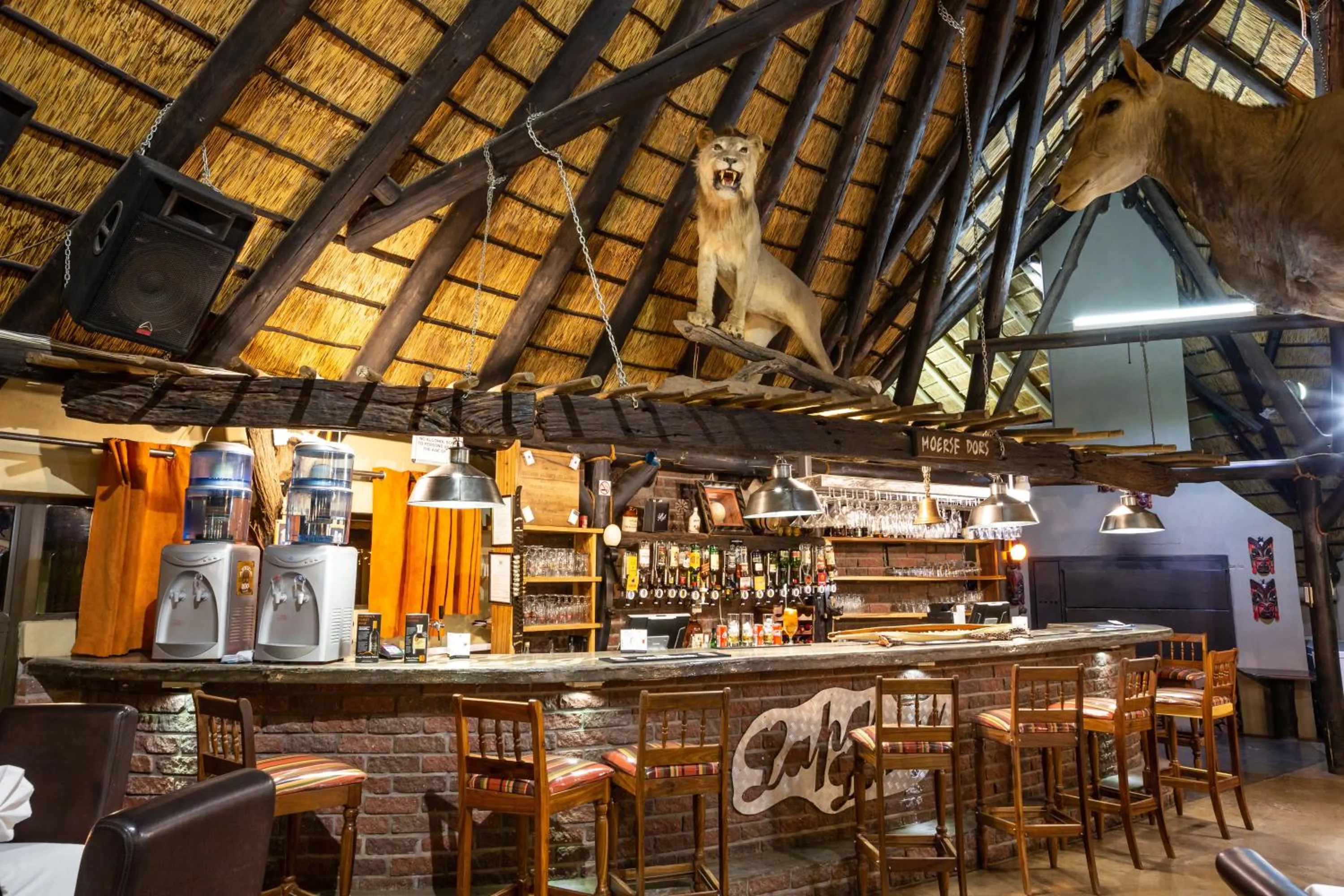 Lounge or bar in Lapa Lange Game Lodge