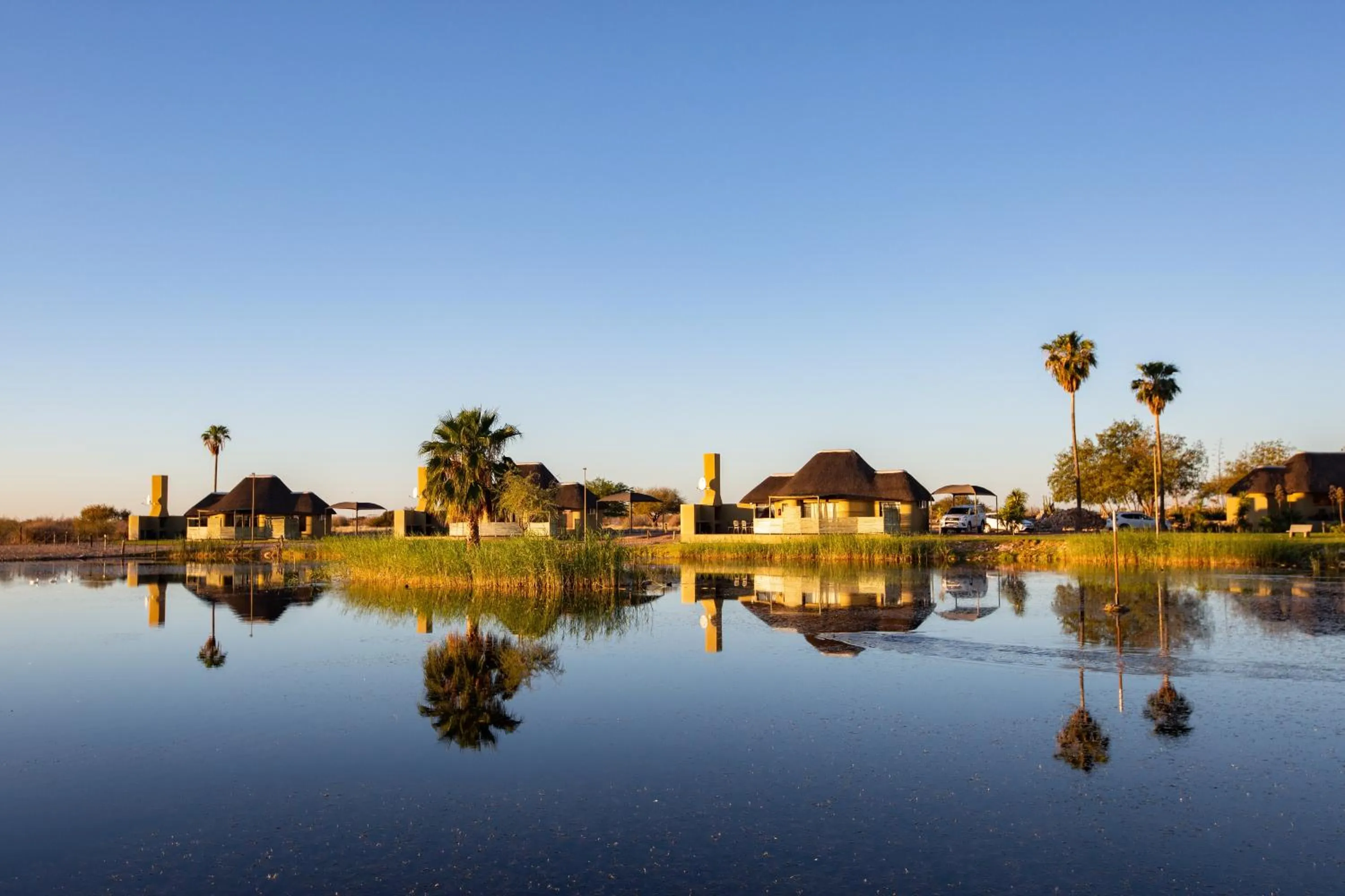 Lake view in Lapa Lange Game Lodge