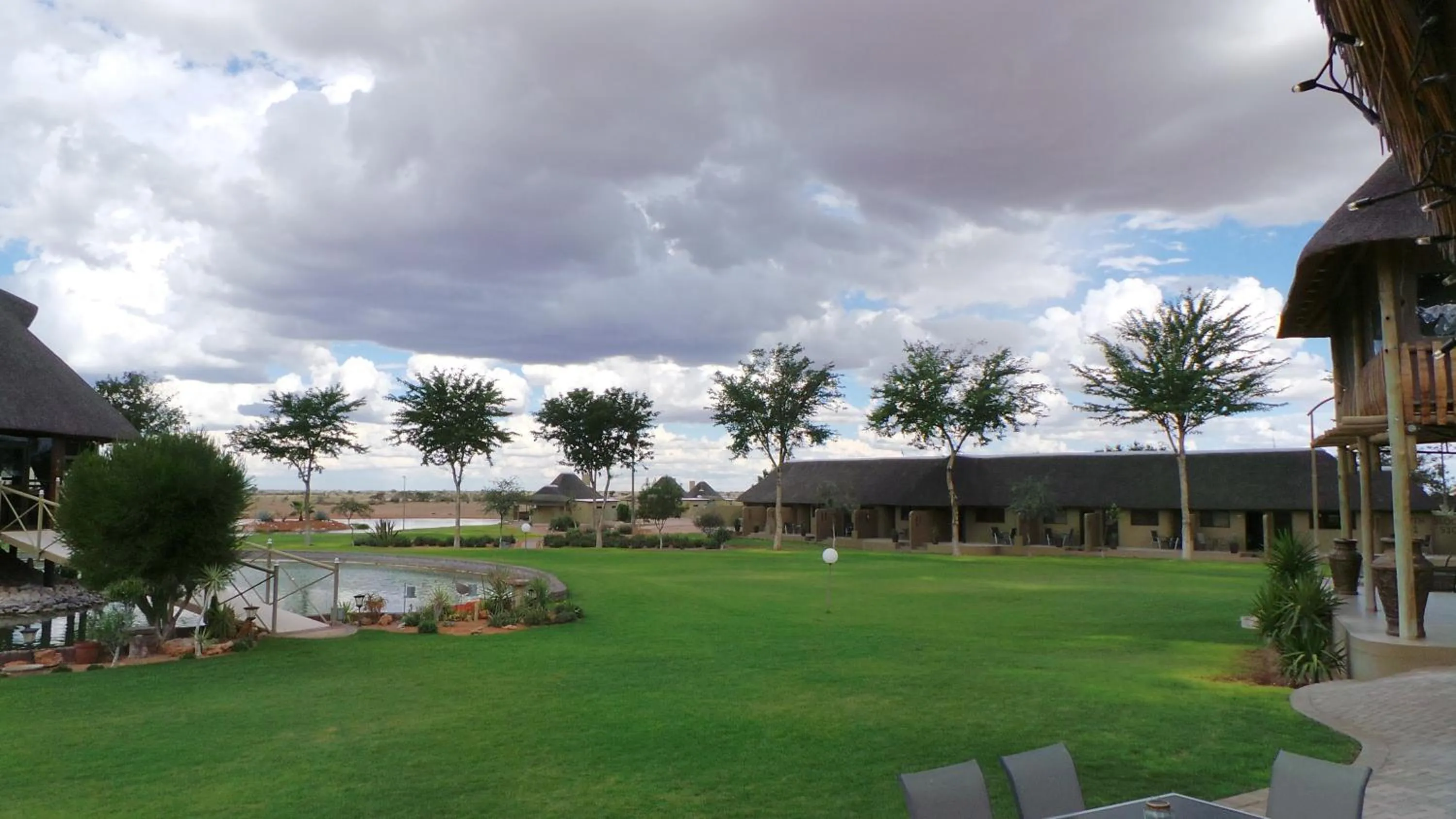 Garden view in Lapa Lange Game Lodge
