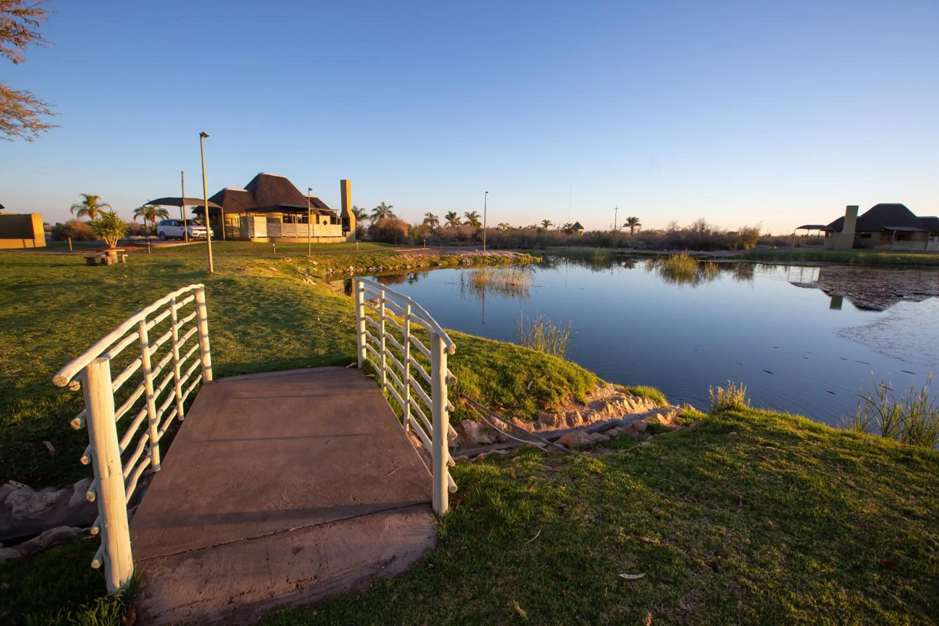 Lake view in Lapa Lange Game Lodge
