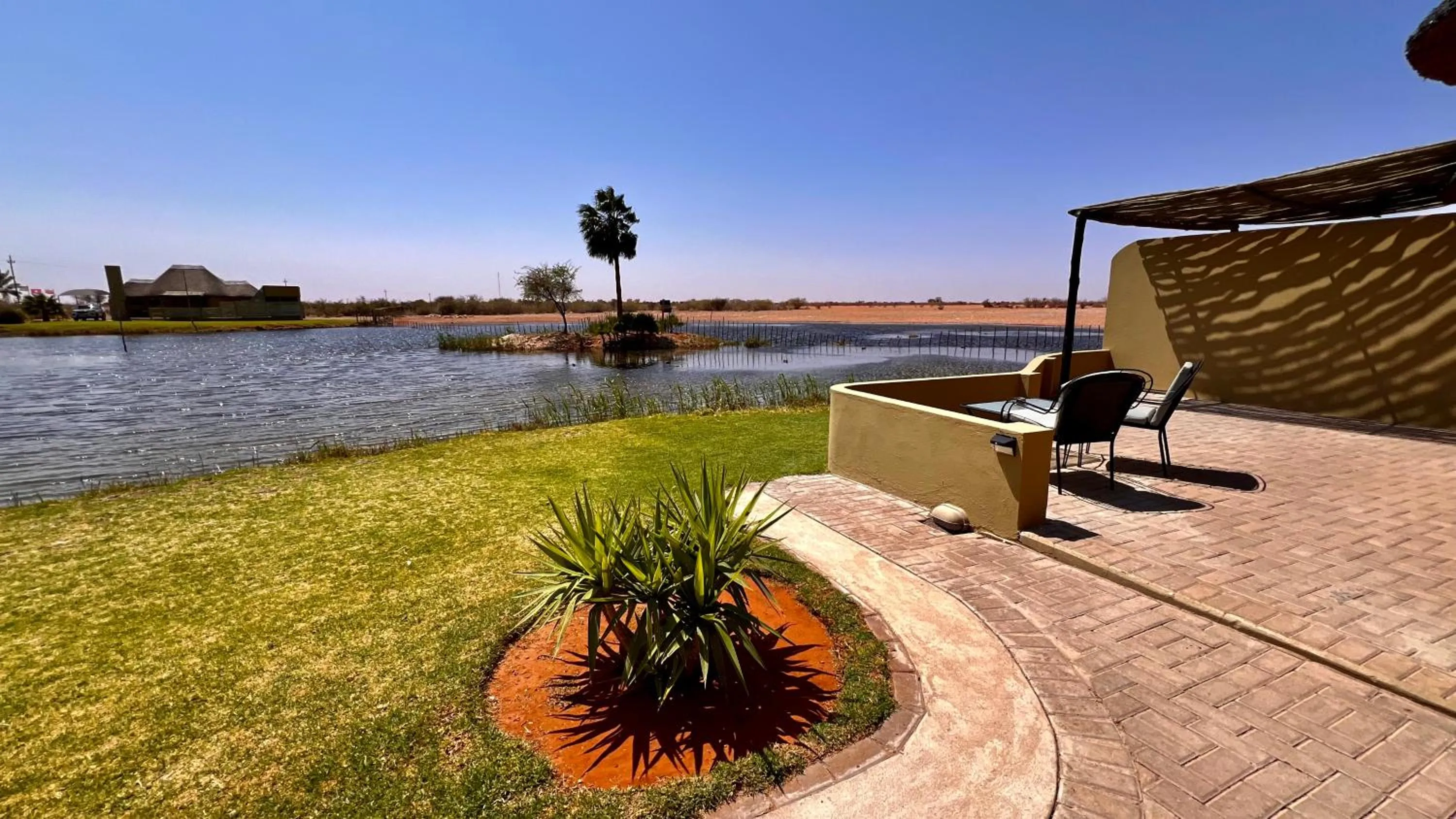 Lake view in Lapa Lange Game Lodge