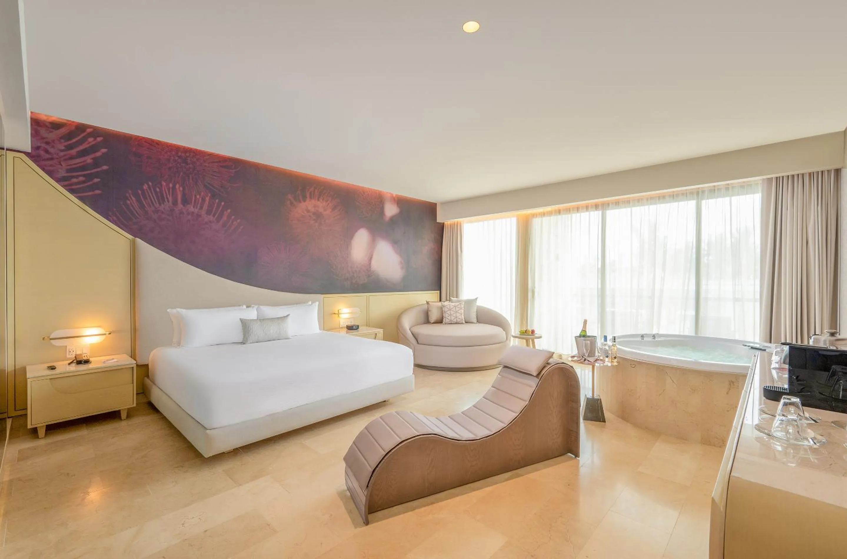 Hot Tub, Bed in Desire Riviera Maya Resort All Inclusive - Couples Only