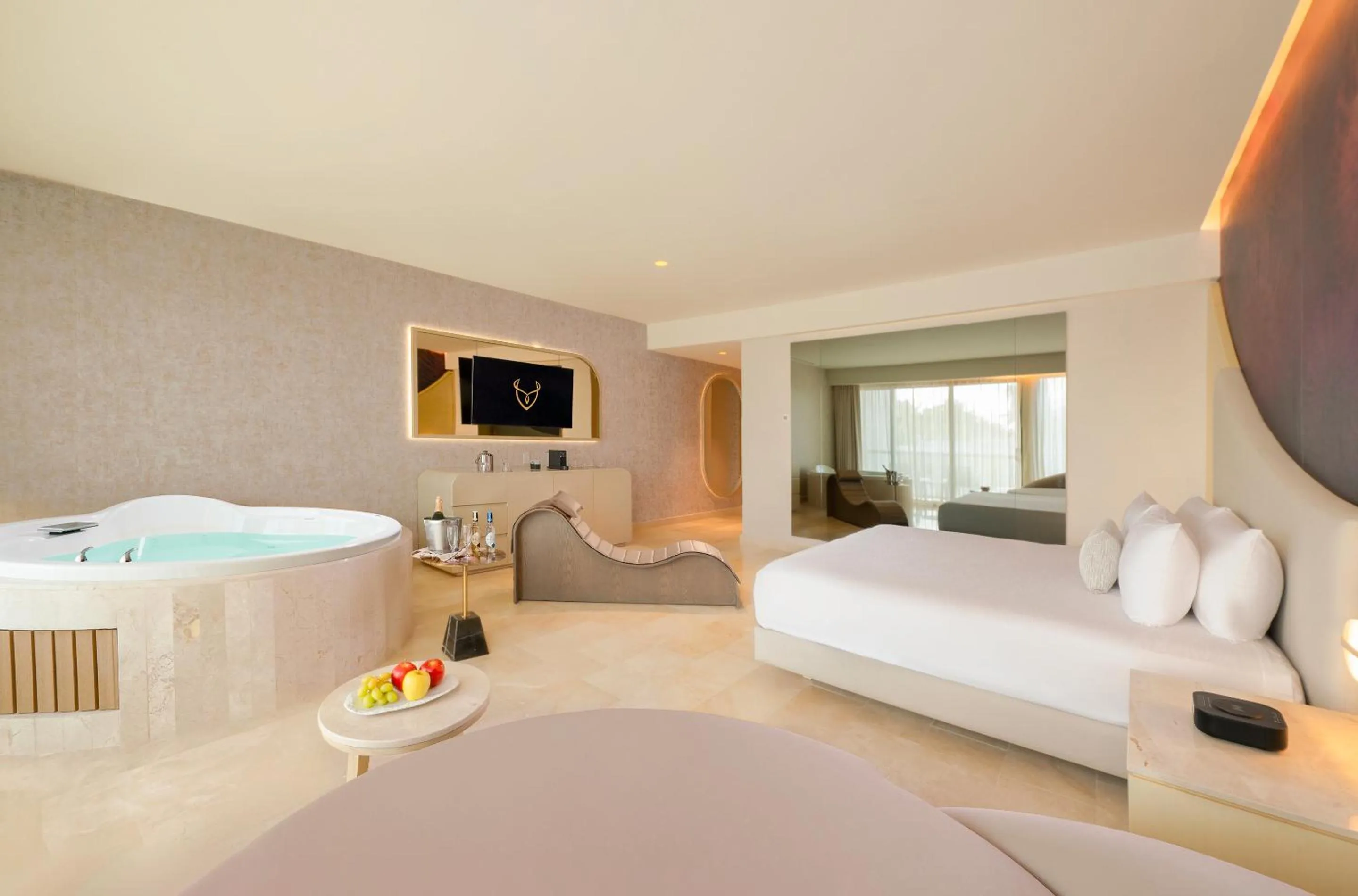 Hot Tub, Bed in Desire Riviera Maya Resort All Inclusive - Couples Only