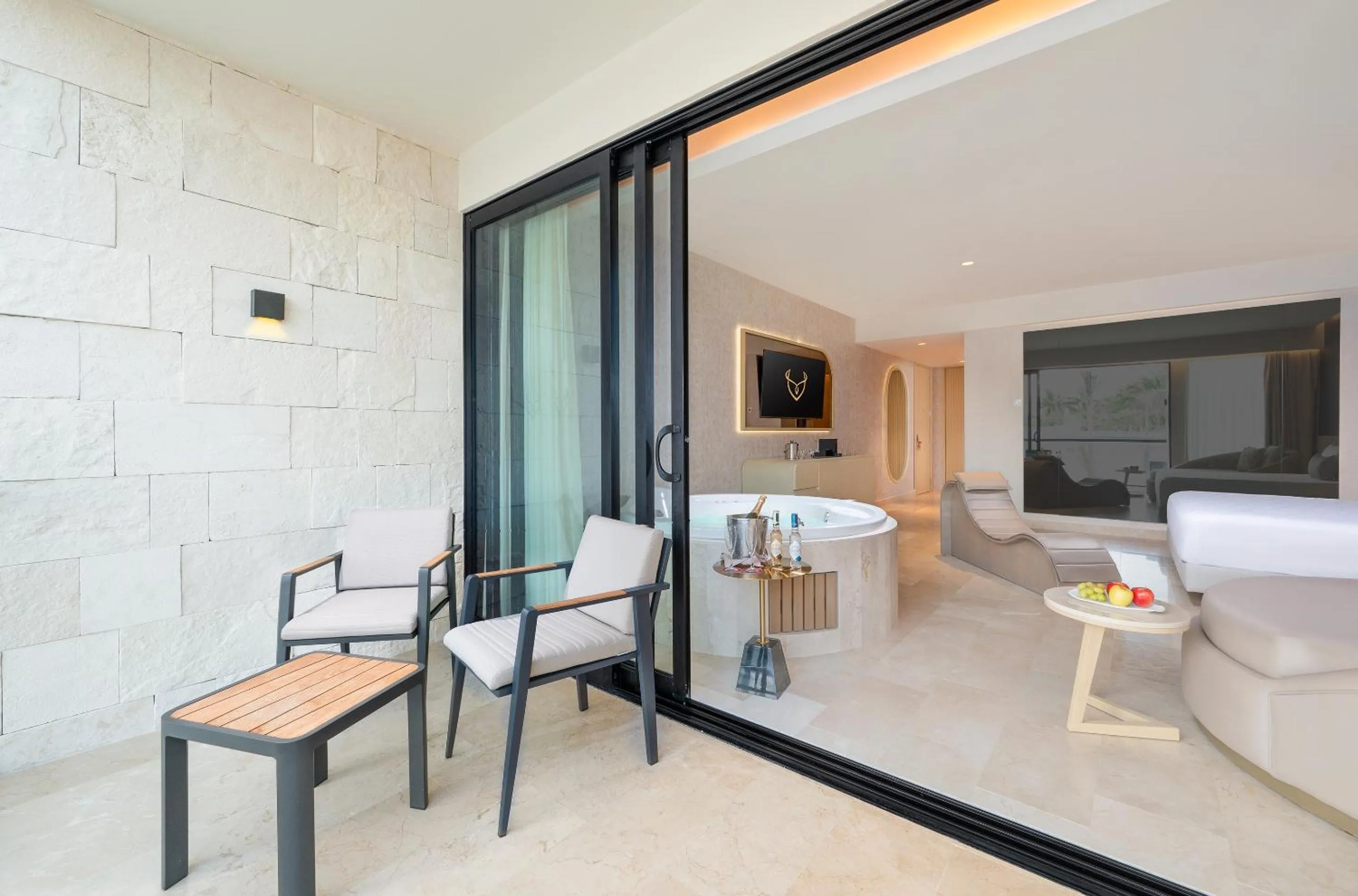 Hot Tub, Bed in Desire Riviera Maya Resort All Inclusive - Couples Only