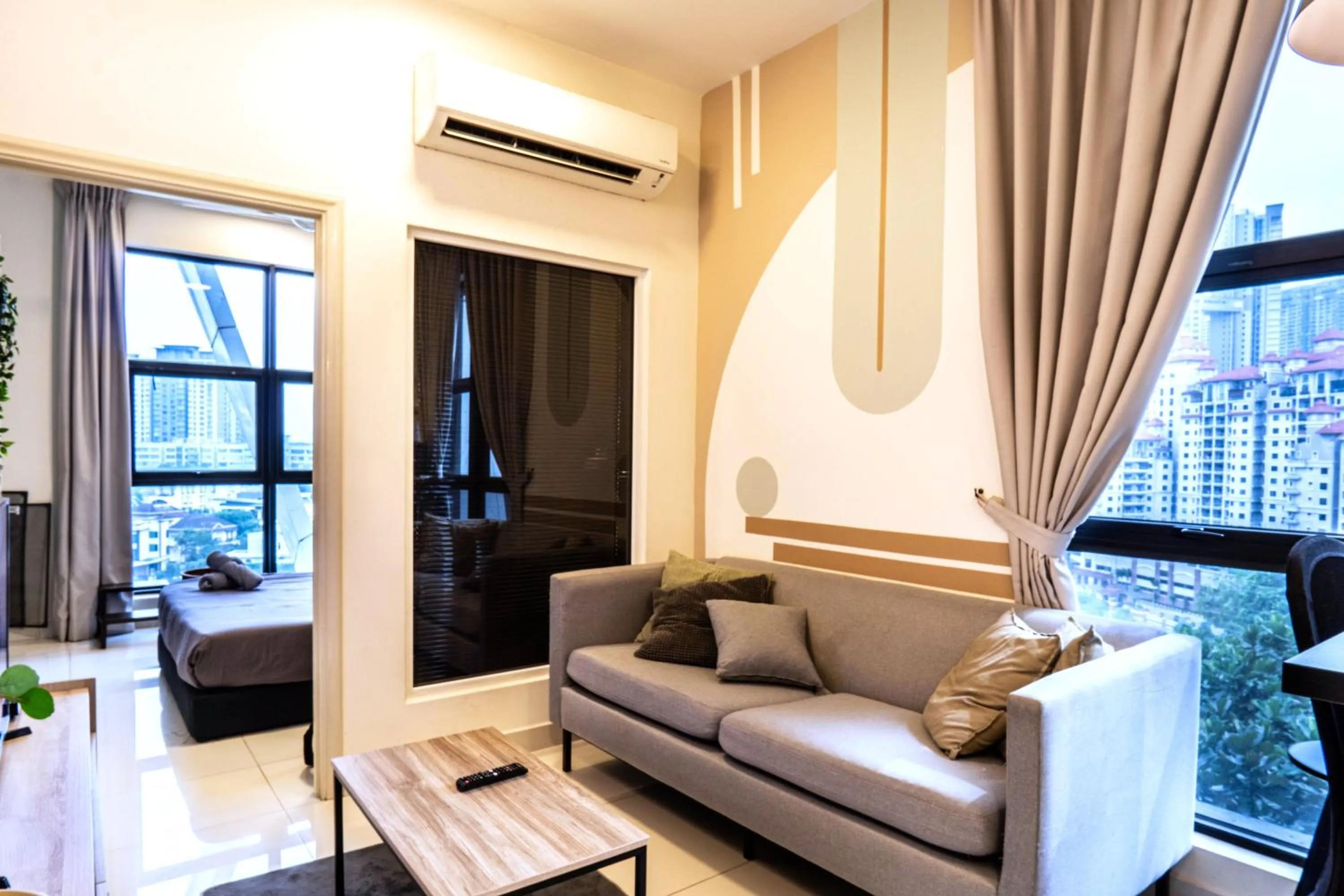 Living room in Arte Mont Kiara by Airhost