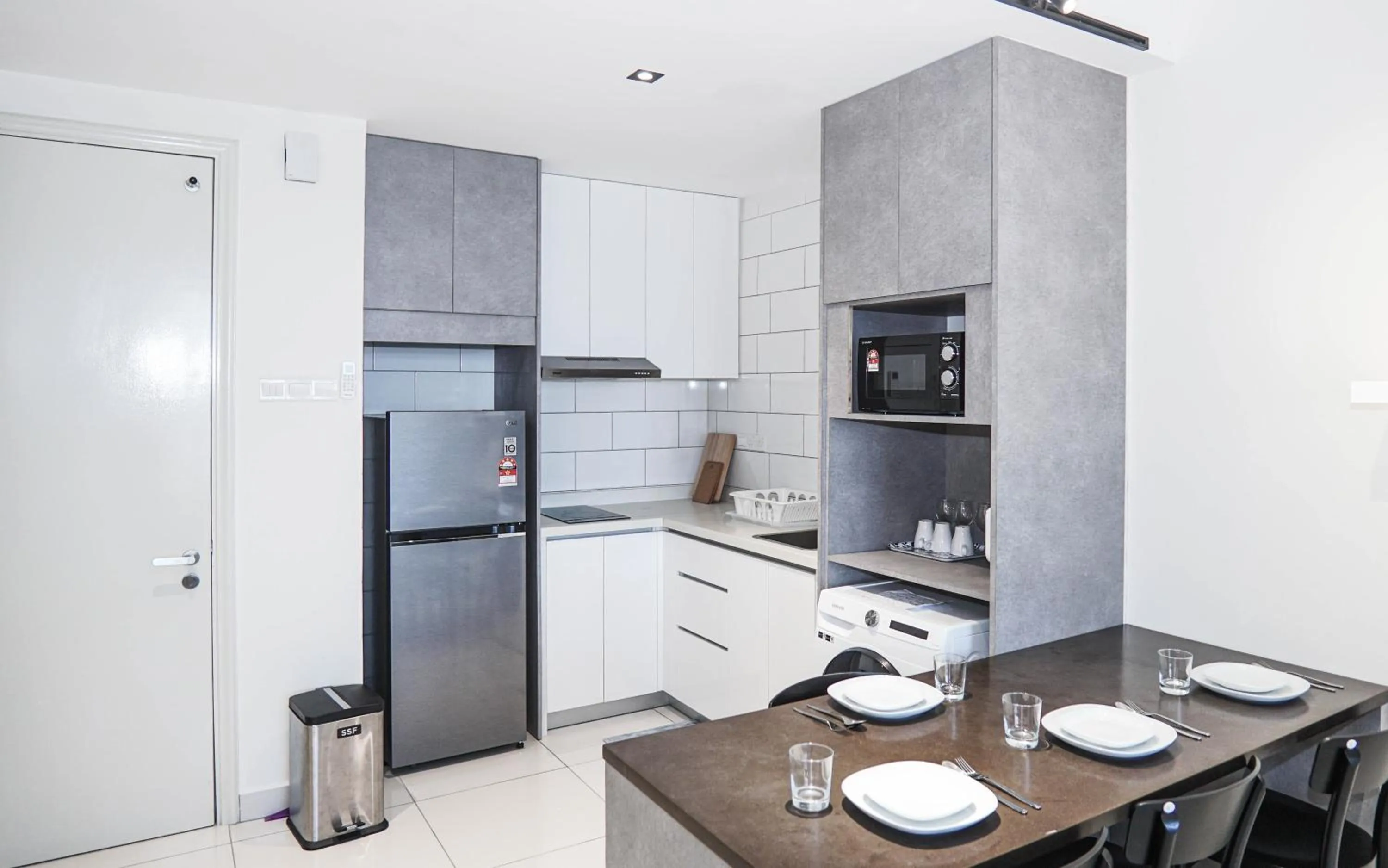 Kitchen or kitchenette in Arte Mont Kiara by Airhost