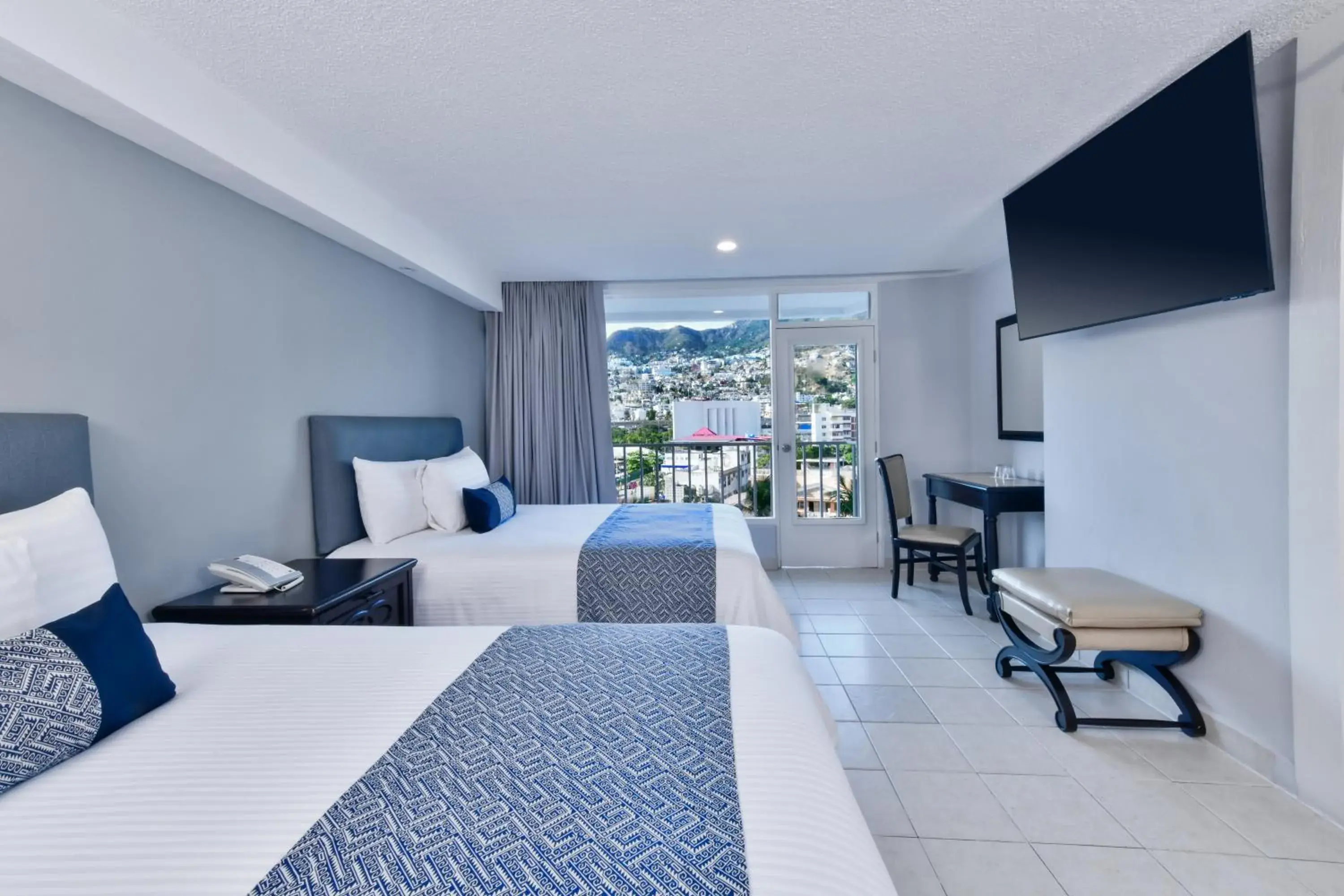 Double Room with Two Double Beds Mountain View in Krystal Beach Acapulco Double Room with Two Double Beds Mountain View in Krystal Beach Acapulco