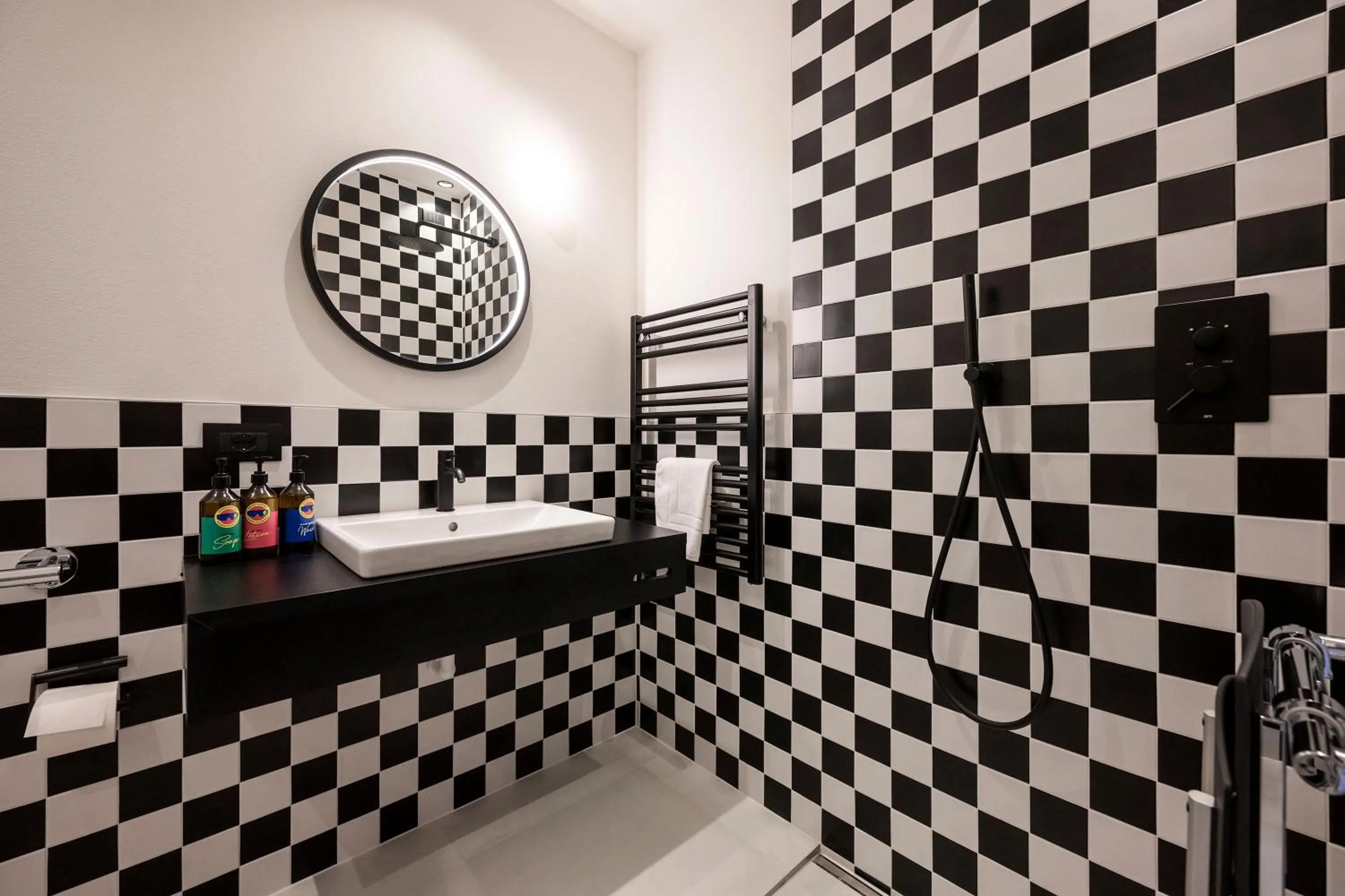 Shower in Sport Hotel Passo Carezza