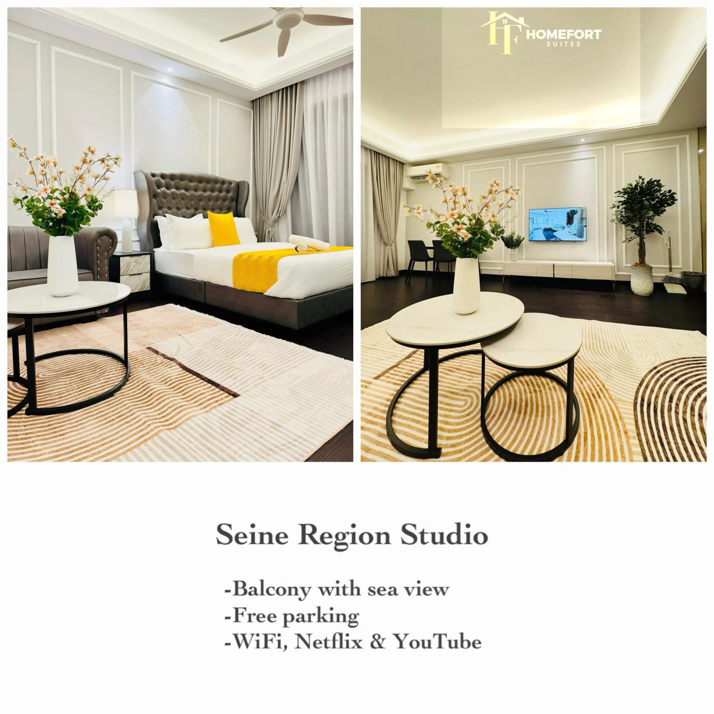 Bed in R&F PRINCESS COVE BY HOMEFORT SUITES