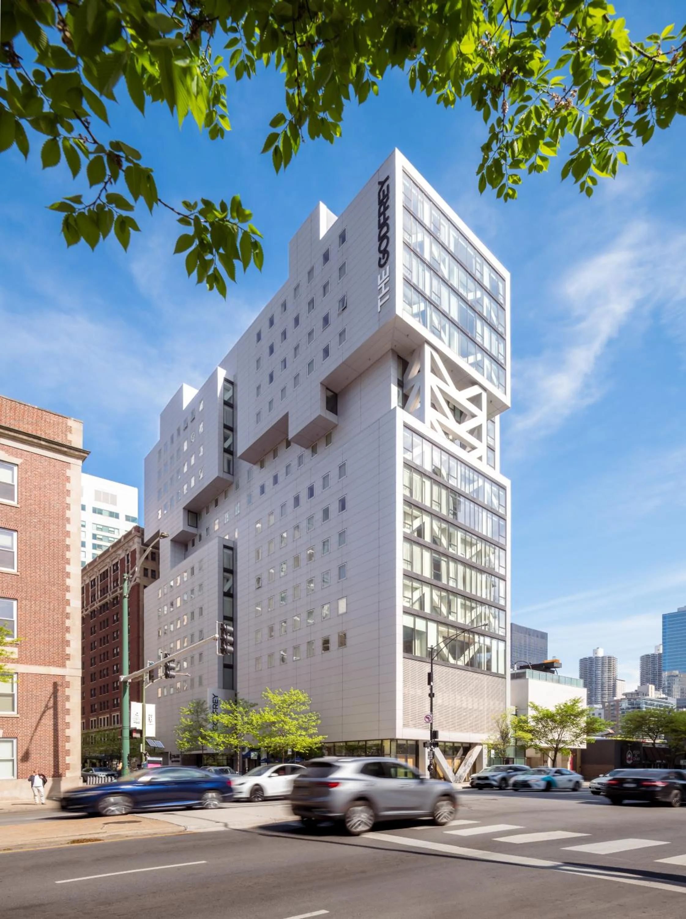 Property building in Godfrey Hotel Chicago