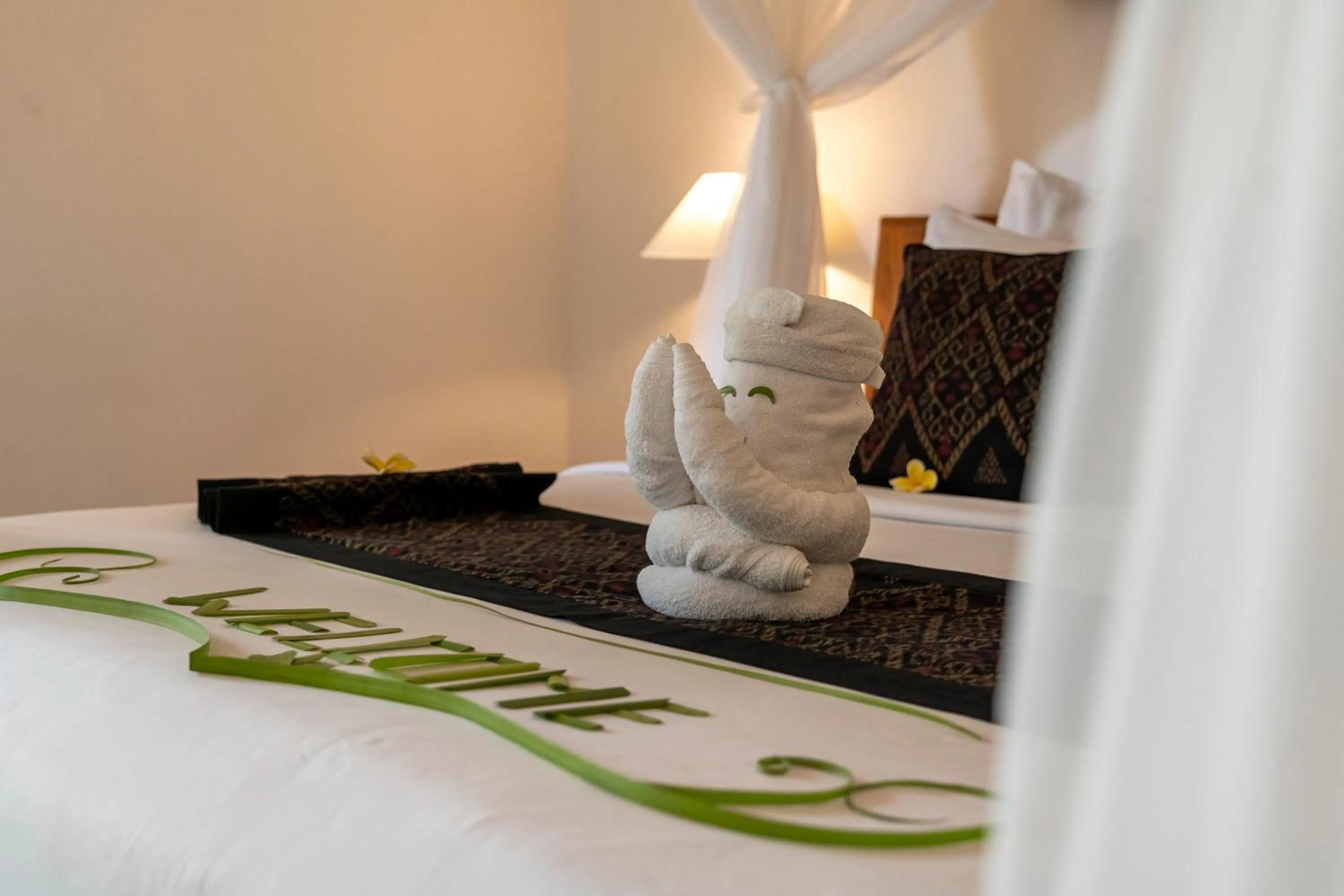 Bed in Govala Ubud Villas & SPA