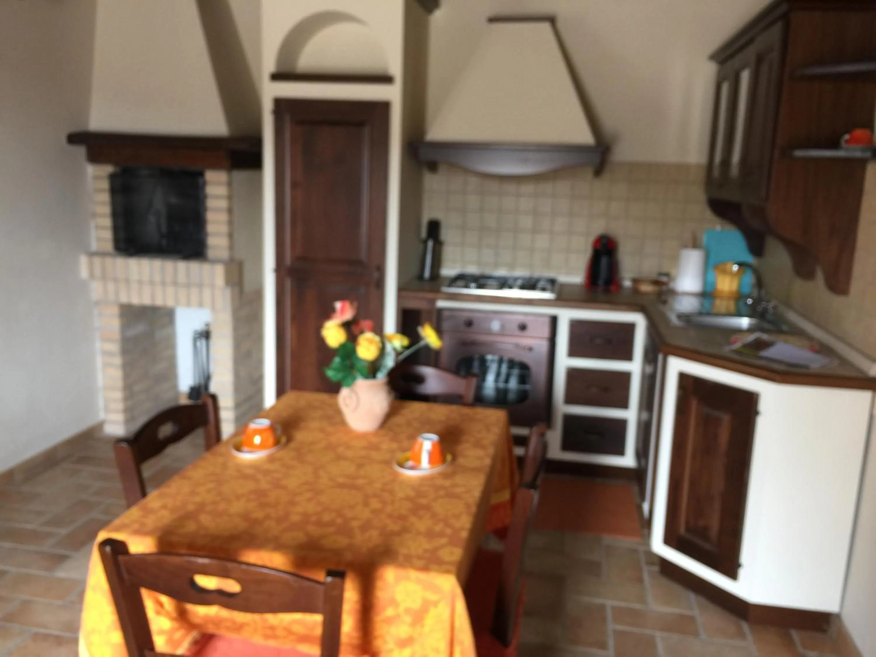 Kitchen or kitchenette in Azienda Agrituristica I Tre Casali