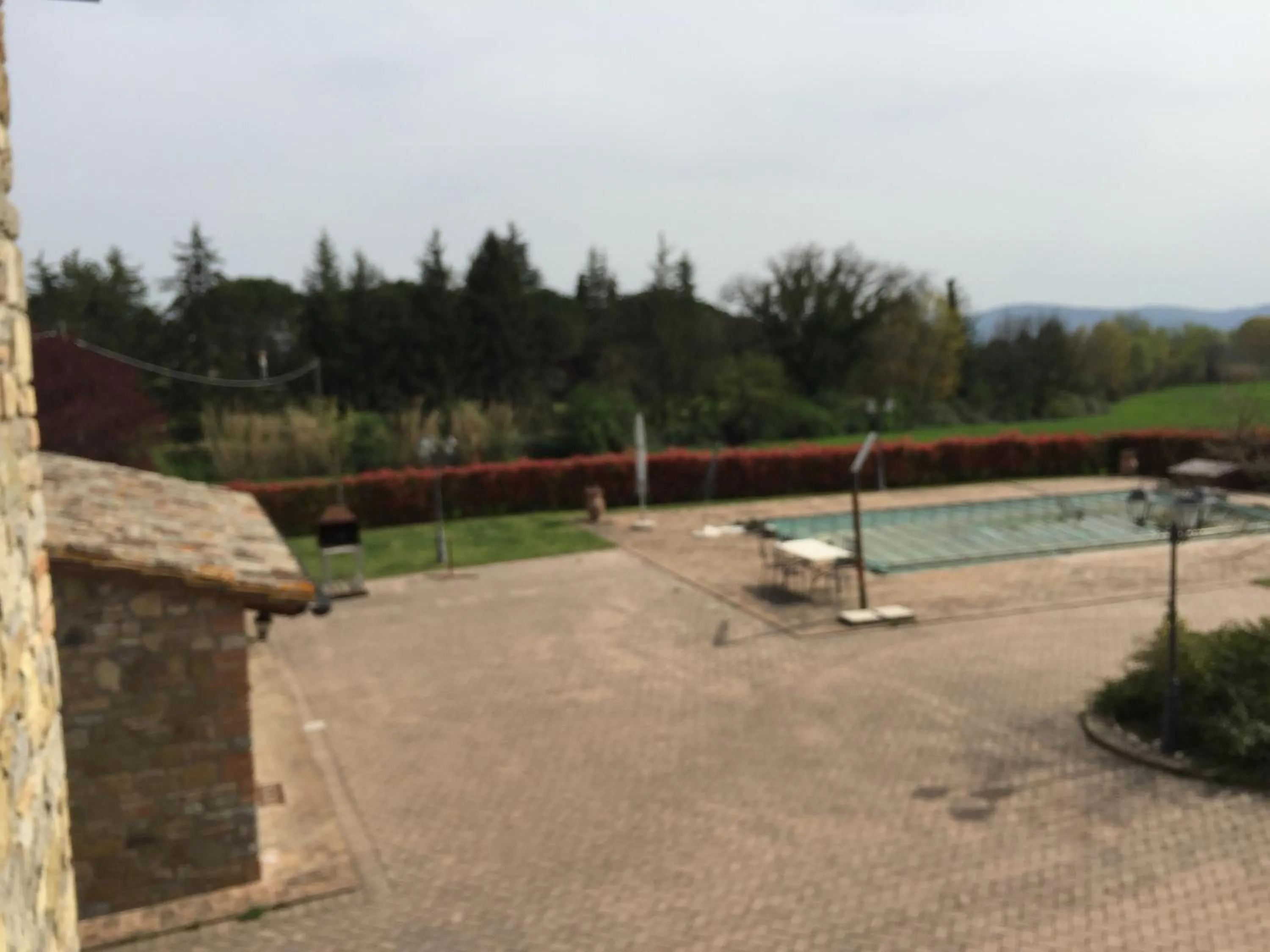 Pool view in Azienda Agrituristica I Tre Casali
