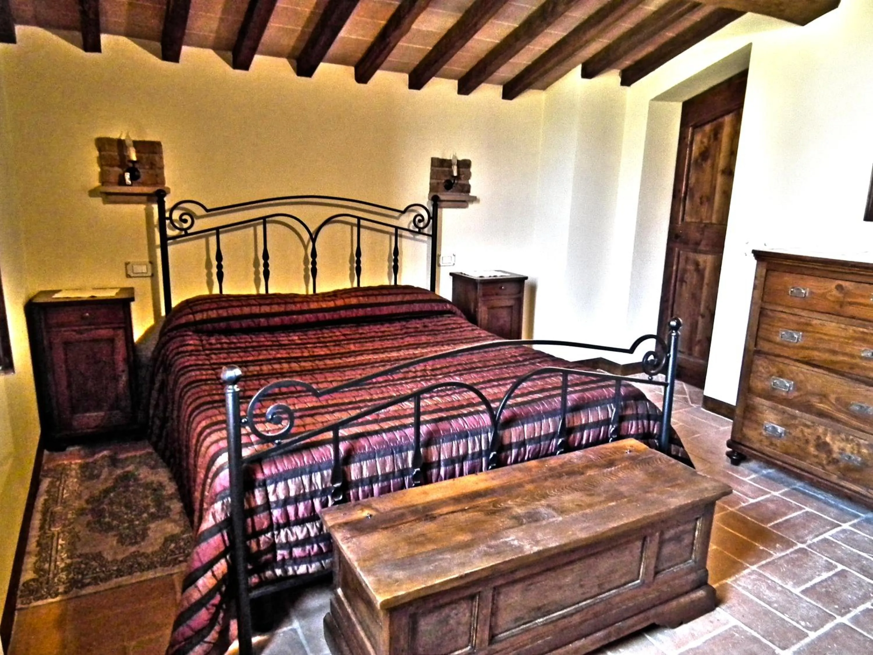 Bedroom, Bed in Azienda Agrituristica I Tre Casali