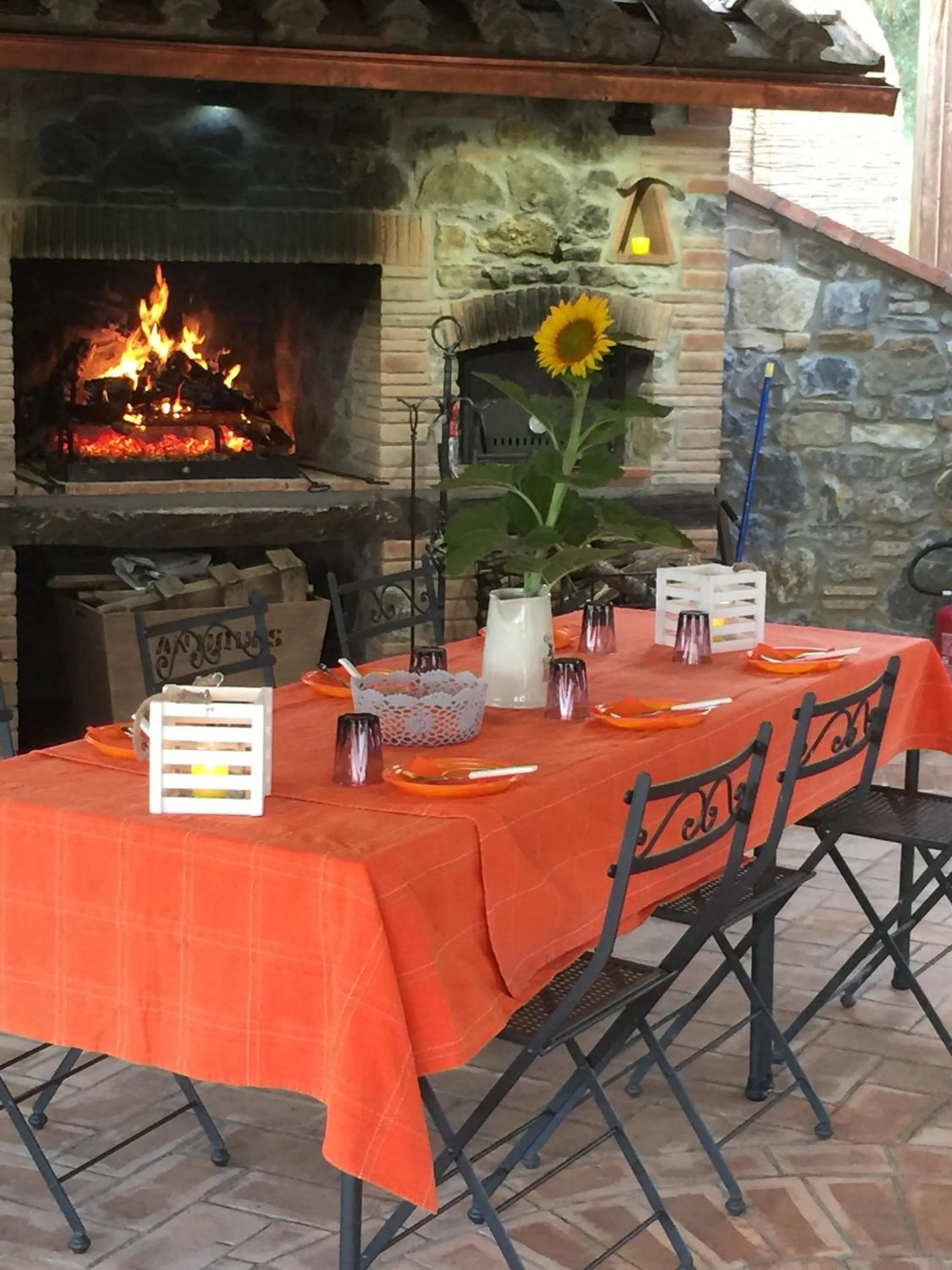 BBQ facilities in Azienda Agrituristica I Tre Casali