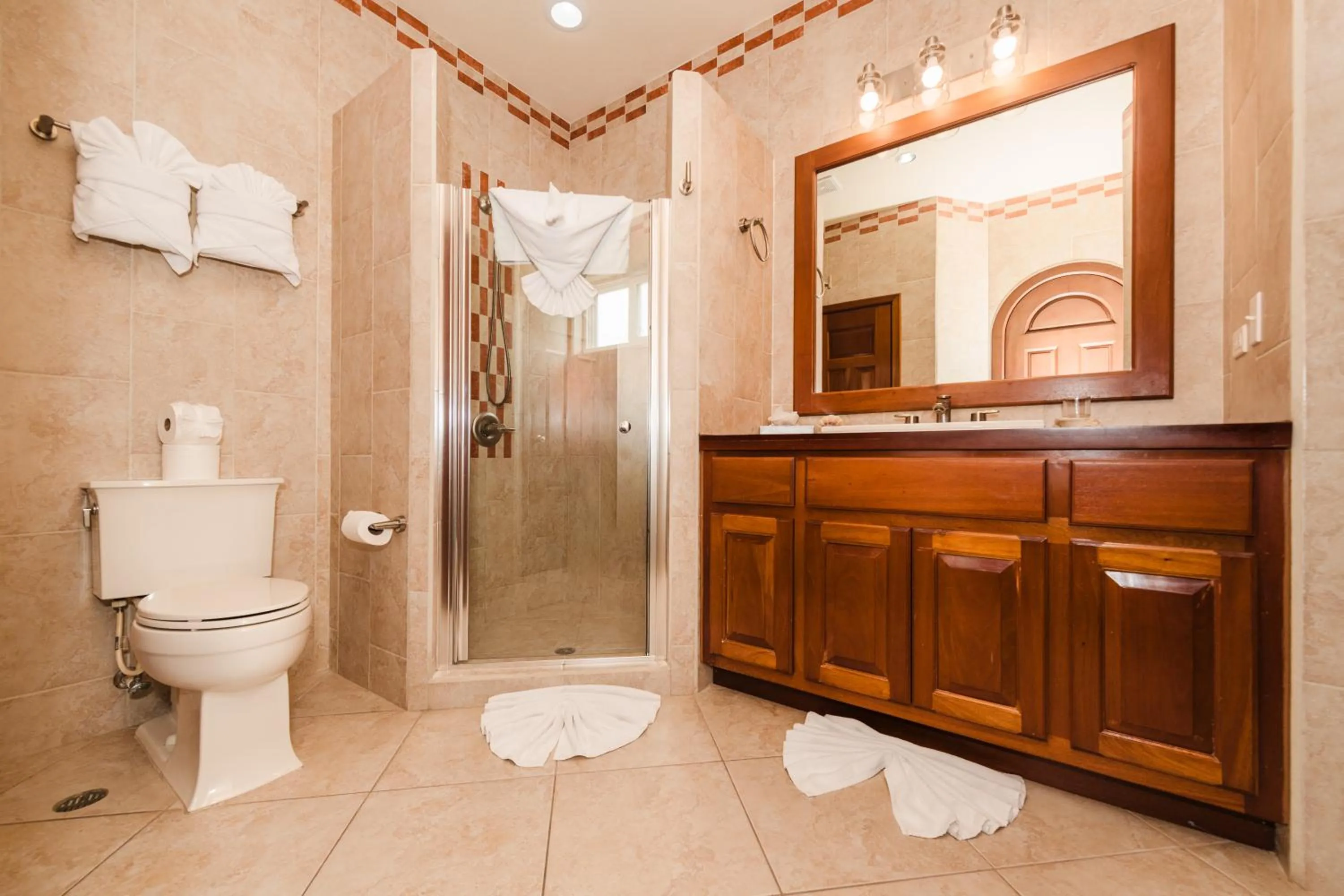 Shower in Grand Caribe Belize