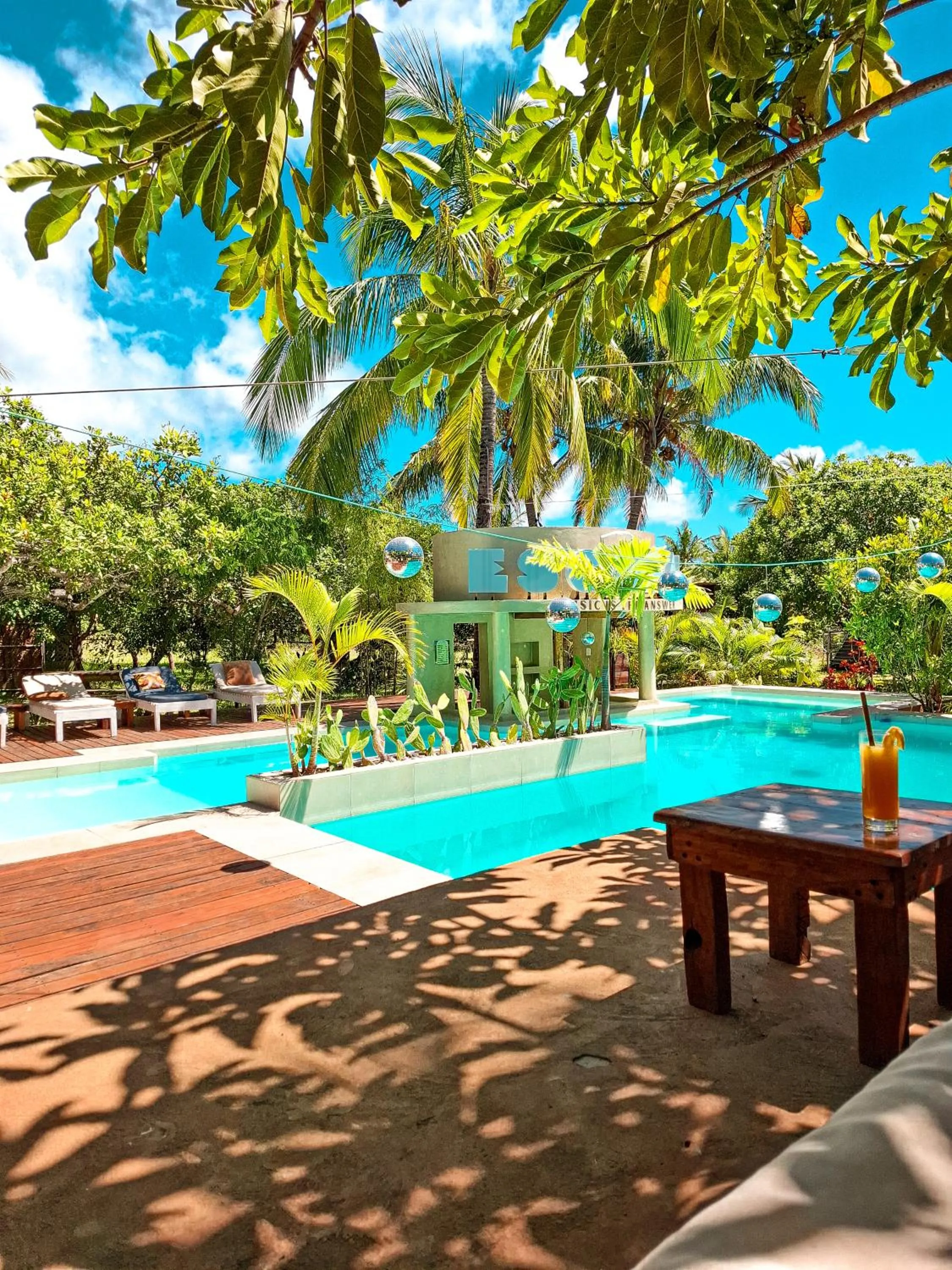 Pool view in Mozambeat Motel