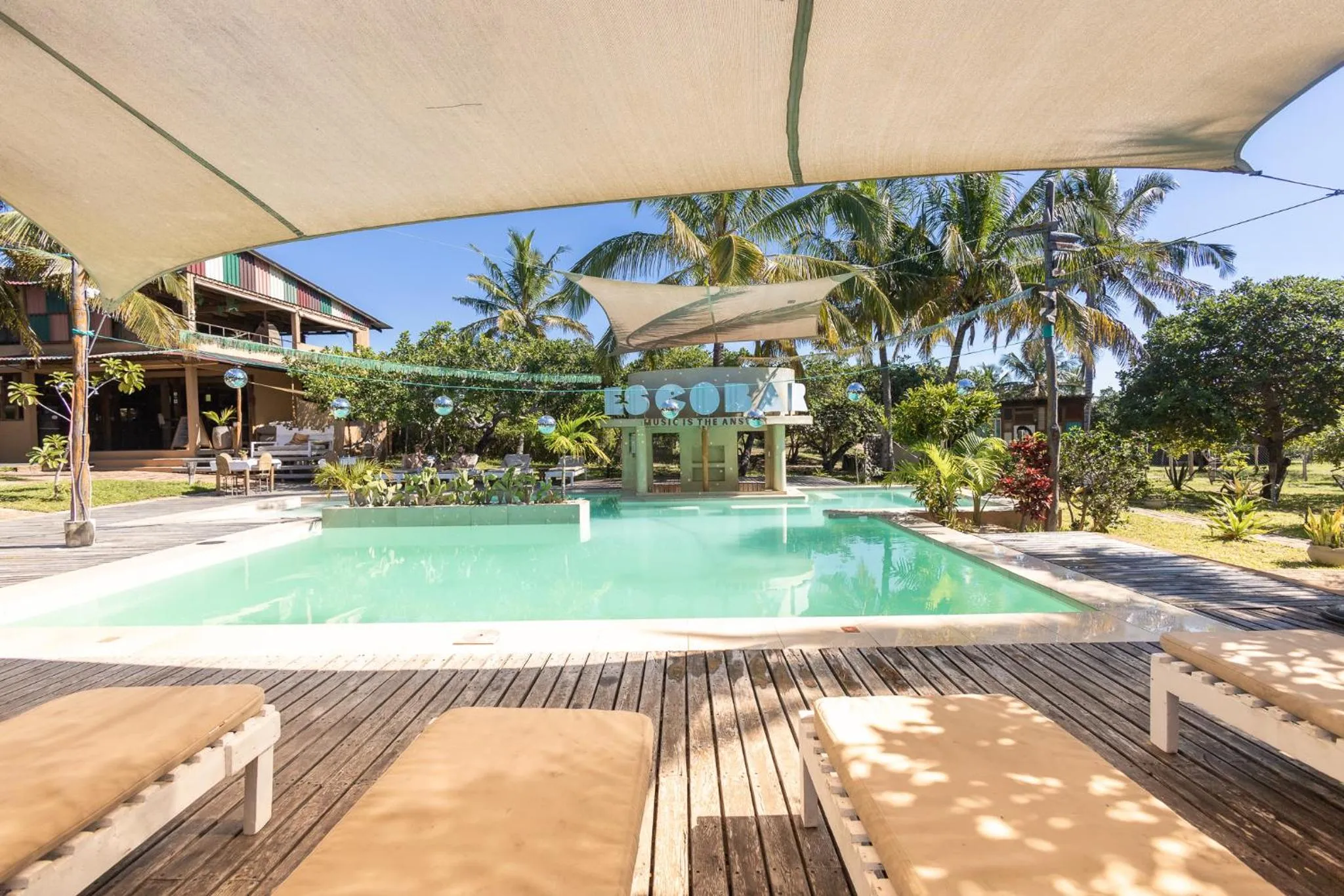 Pool view in Mozambeat Motel