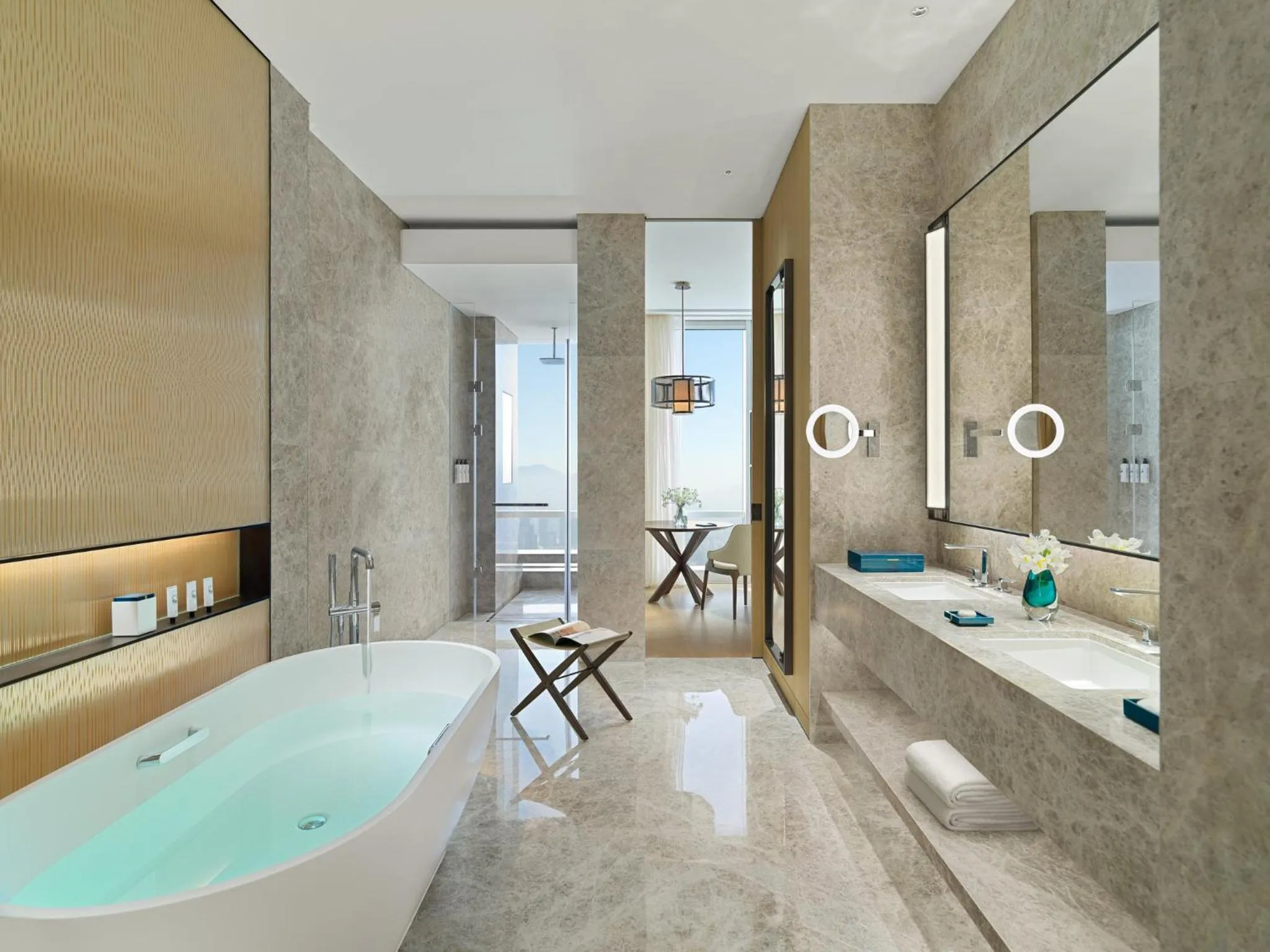Bathroom in Mandarin Oriental, Shenzhen