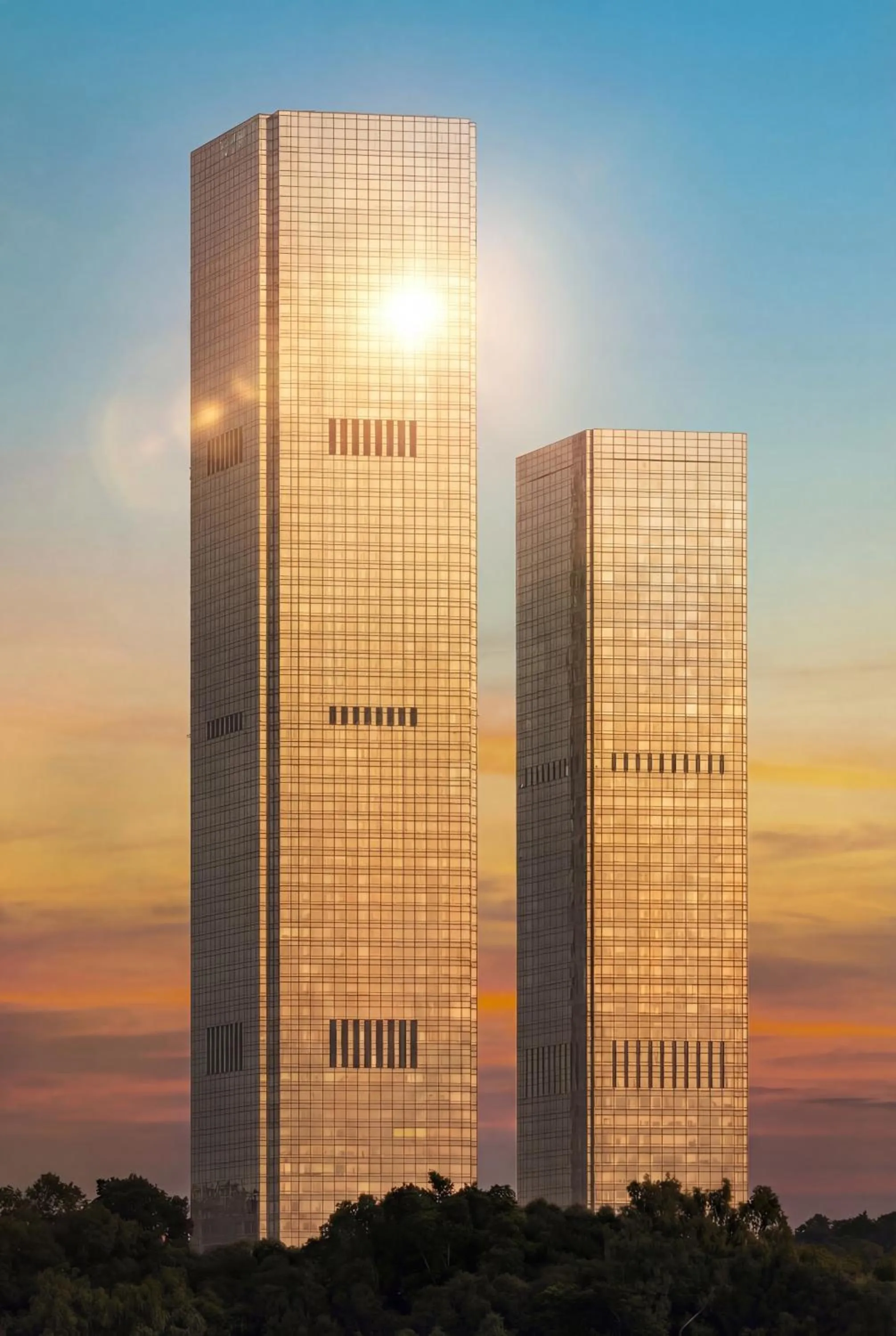 Property building in Mandarin Oriental, Shenzhen