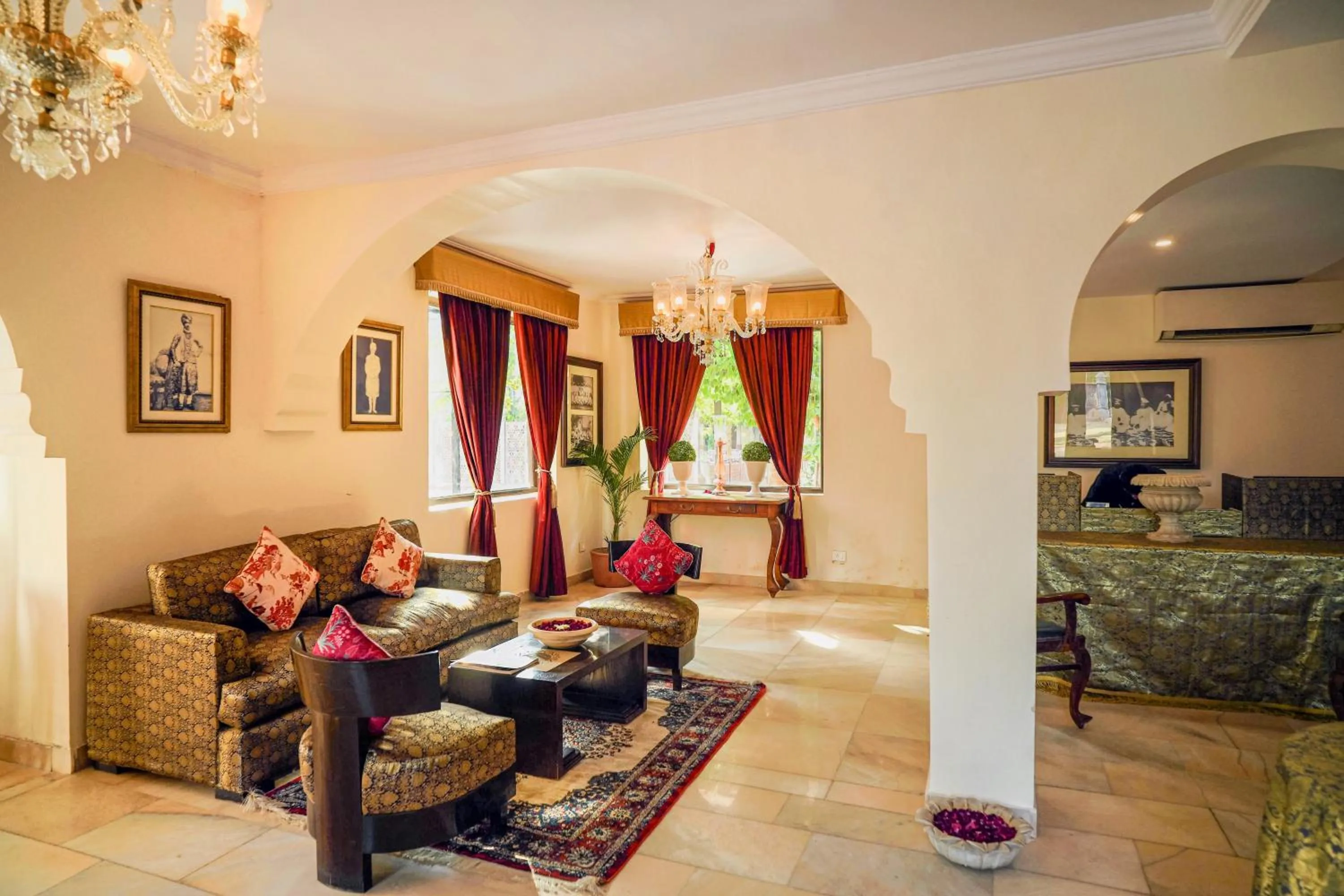 Lobby or reception in Ranbanka Palace