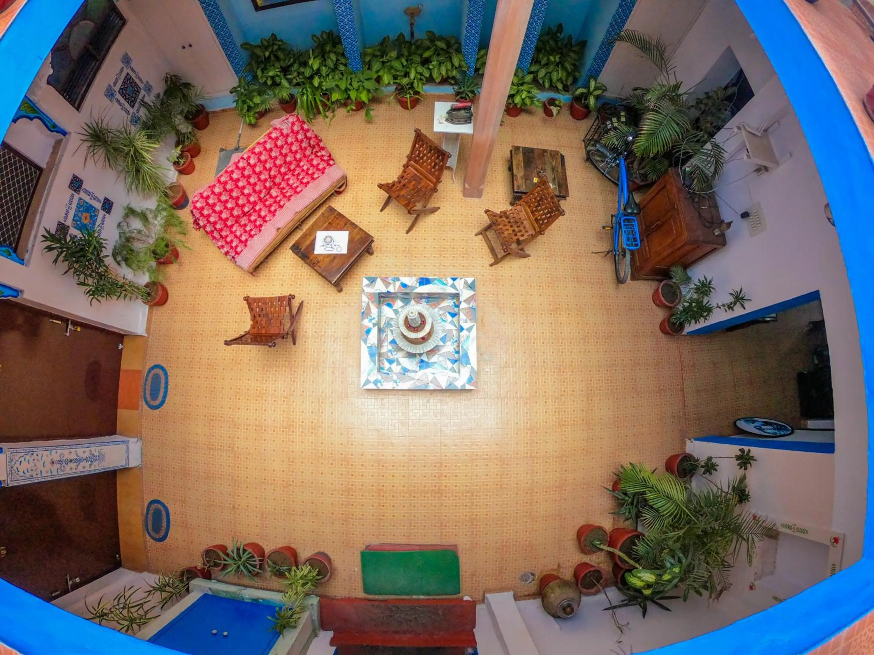 Inner courtyard view in Kings Retreat Jodhpur