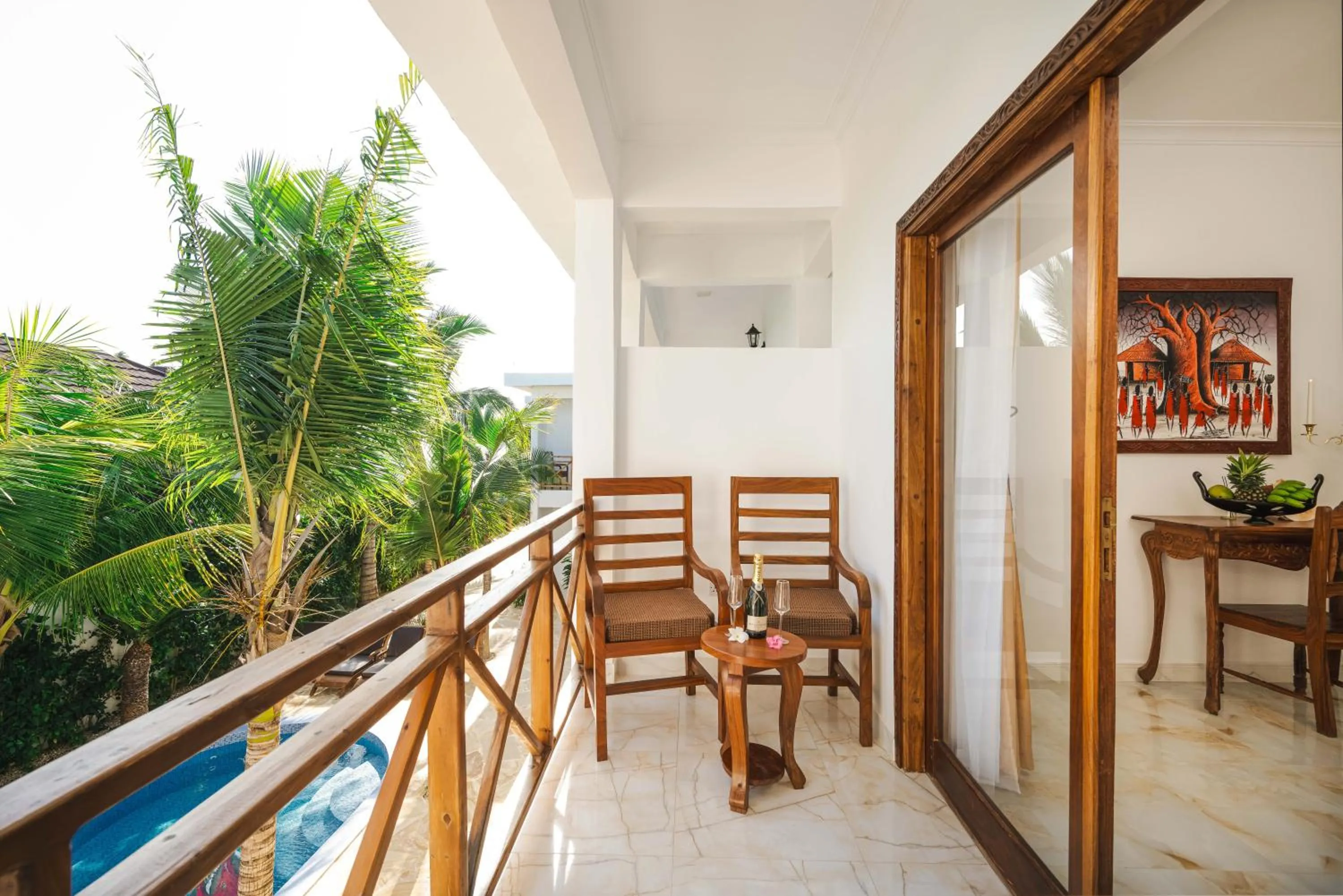 Balcony/Terrace in Karibu Beach Resort