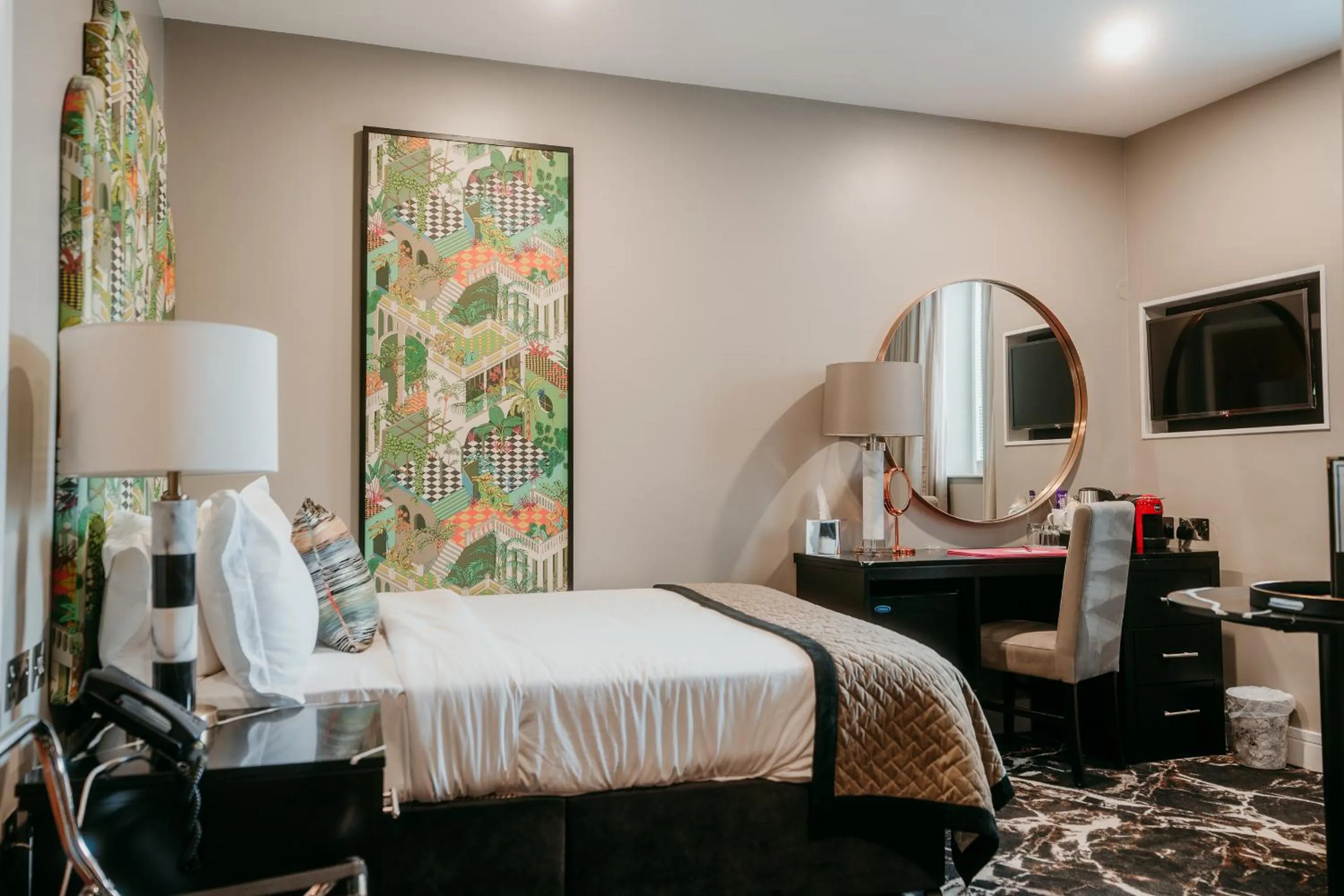 Bed in Elephant Rock Hotel