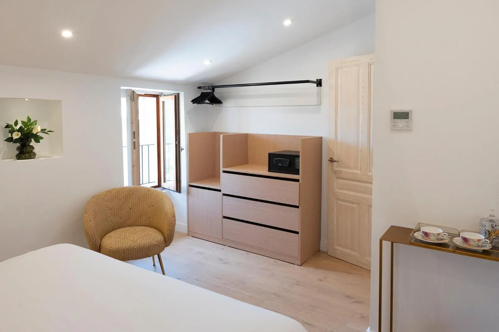 Decorative detail, Bed in Petit Biniaraix