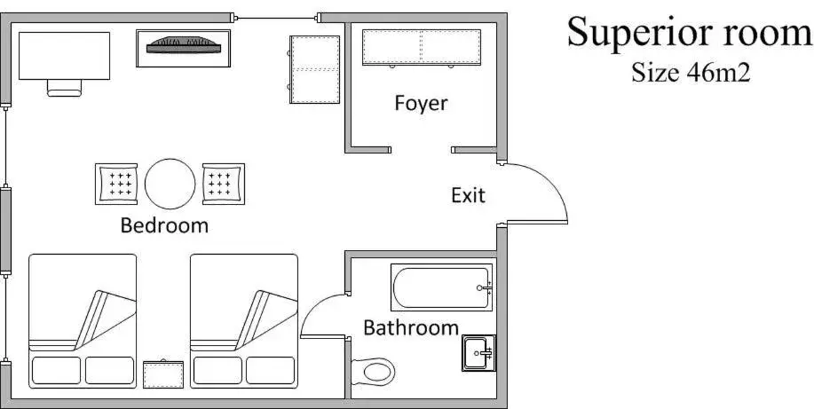 Superior Twin Room in White House Hotel Superior Twin Room in White House Hotel