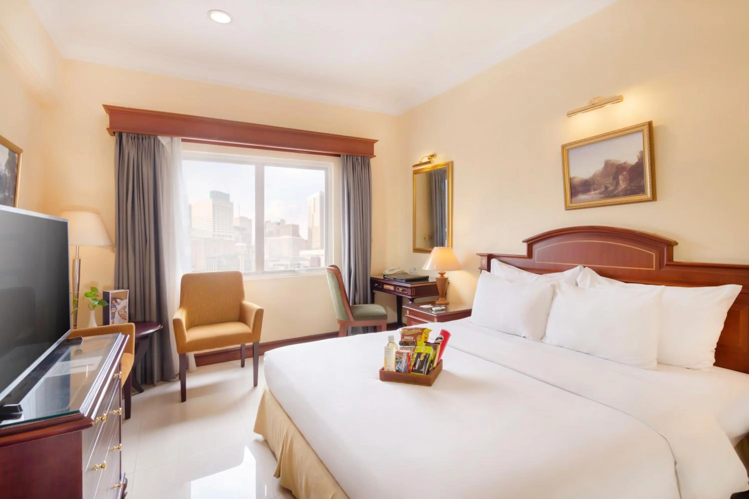 Bed in Blue Sky Pandurata Hotel Cikini