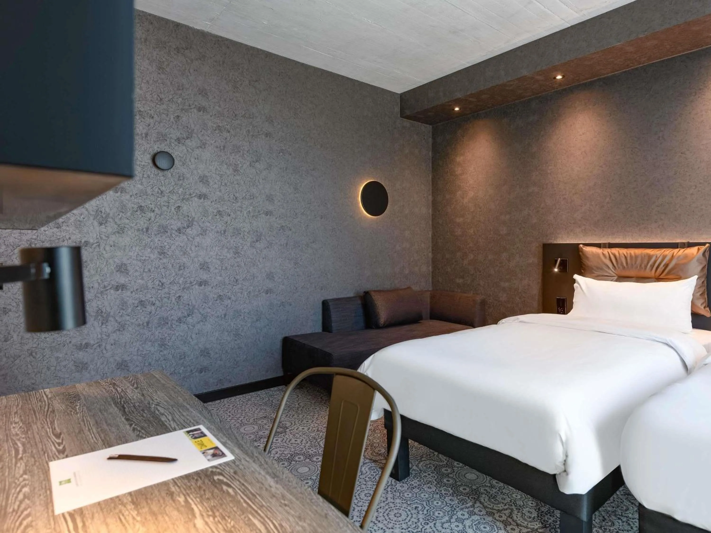 Bedroom, Bed in ibis Styles Friedrichshafen