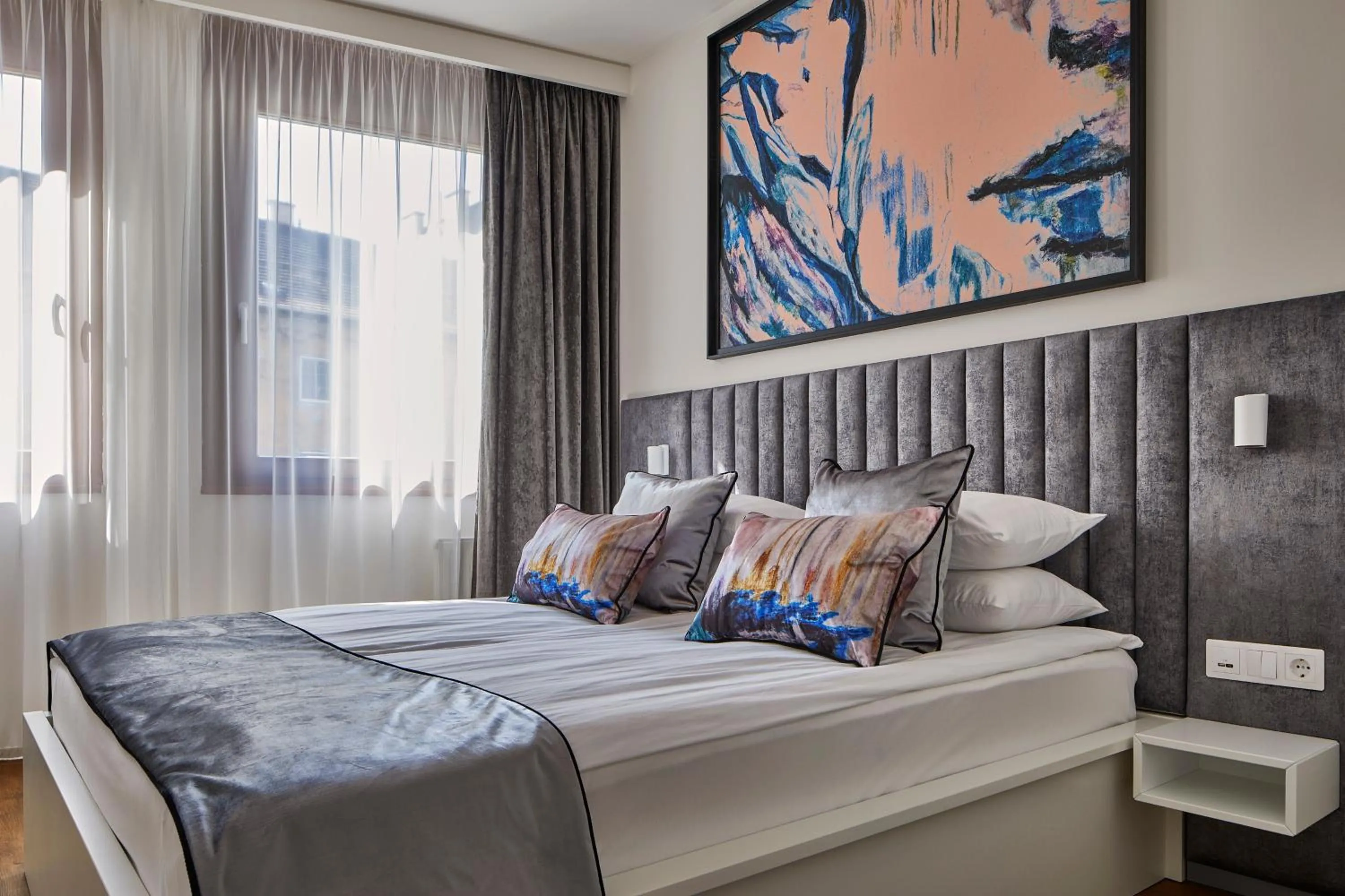 Bedroom, Bed in 7Seasons Apartments Budapest