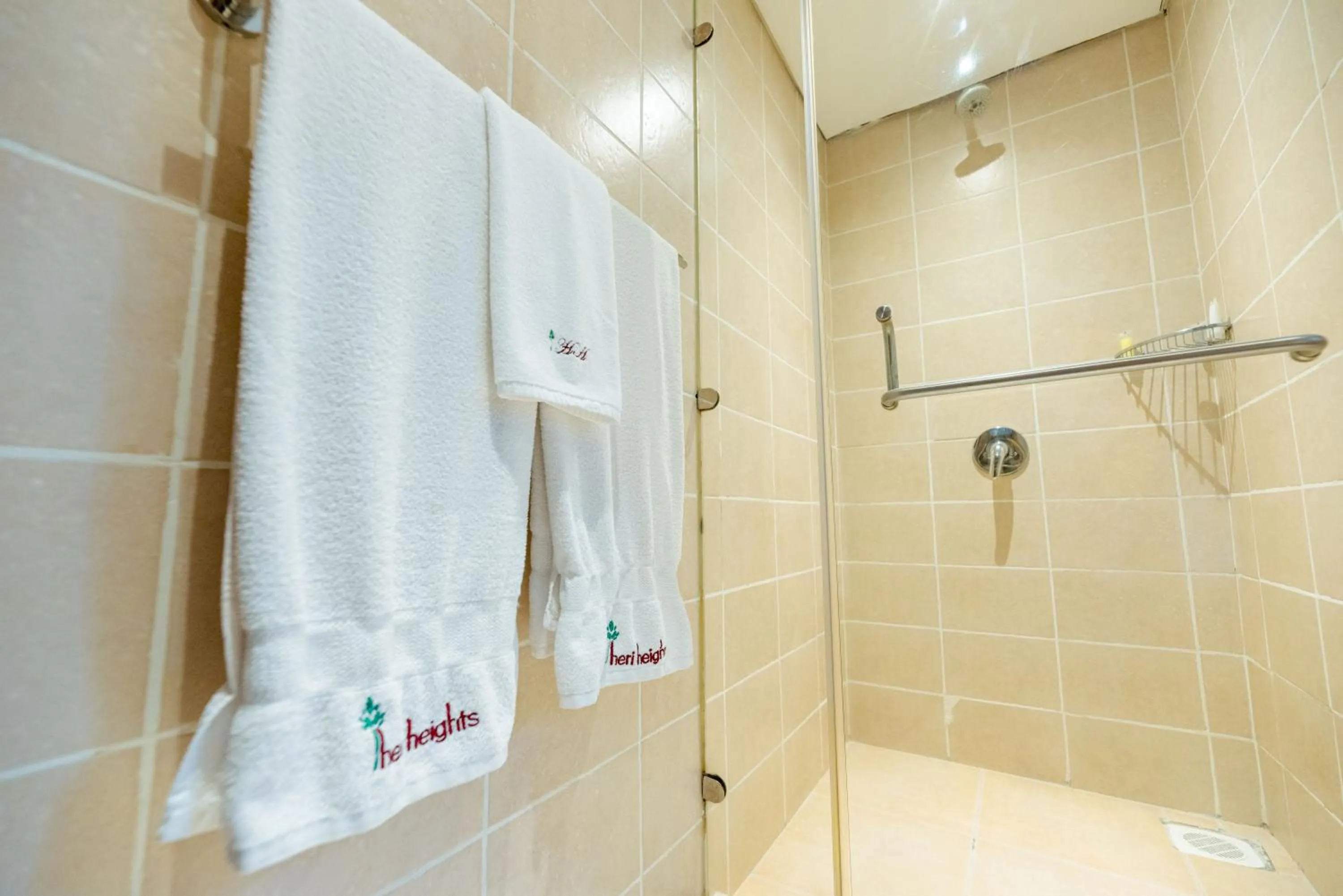 Bathroom in Heri Heights Hotel Apartments, SureStay Collection by Best Western