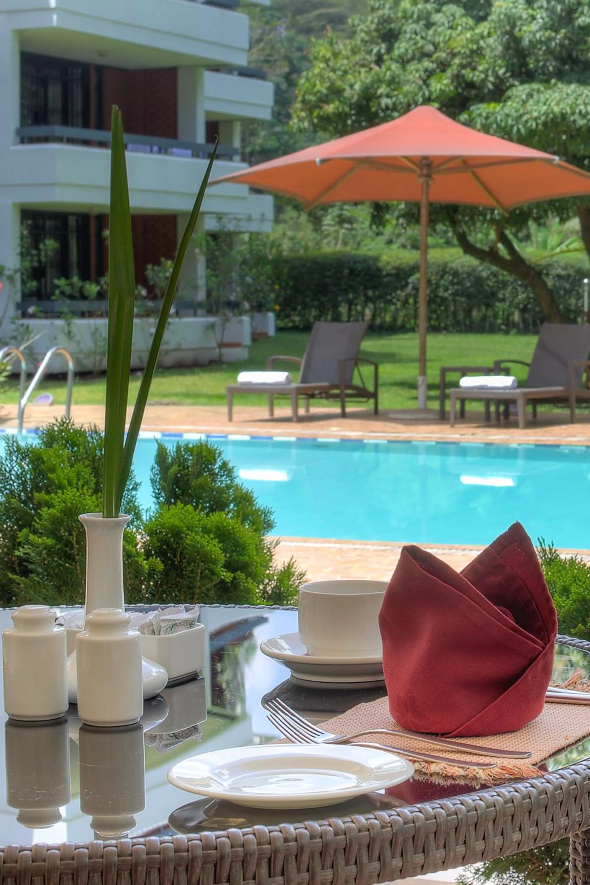 Swimming pool in Heri Heights Hotel Apartments, SureStay Collection by Best Western