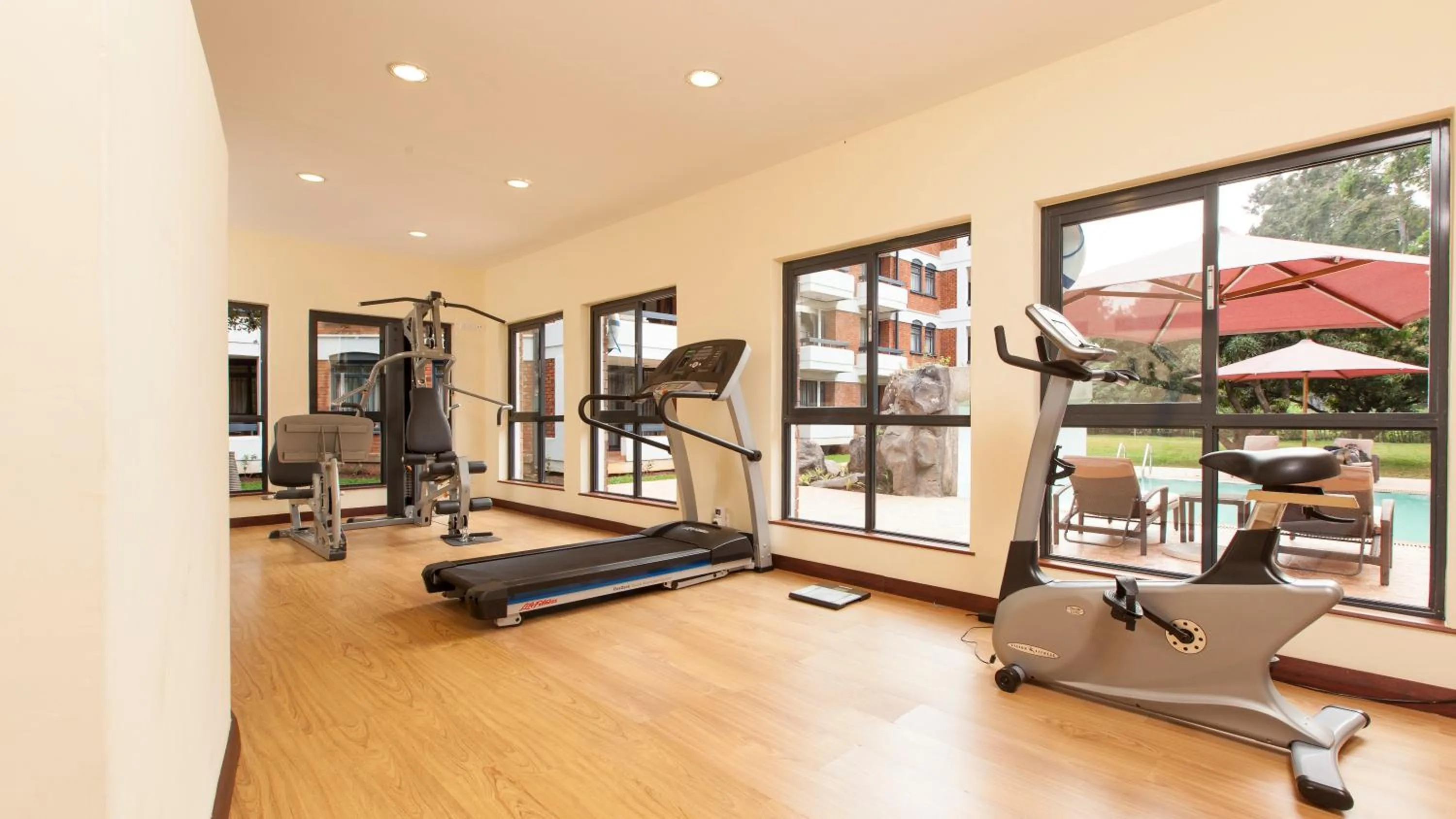 Fitness centre/facilities in Heri Heights Hotel Apartments, SureStay Collection by Best Western