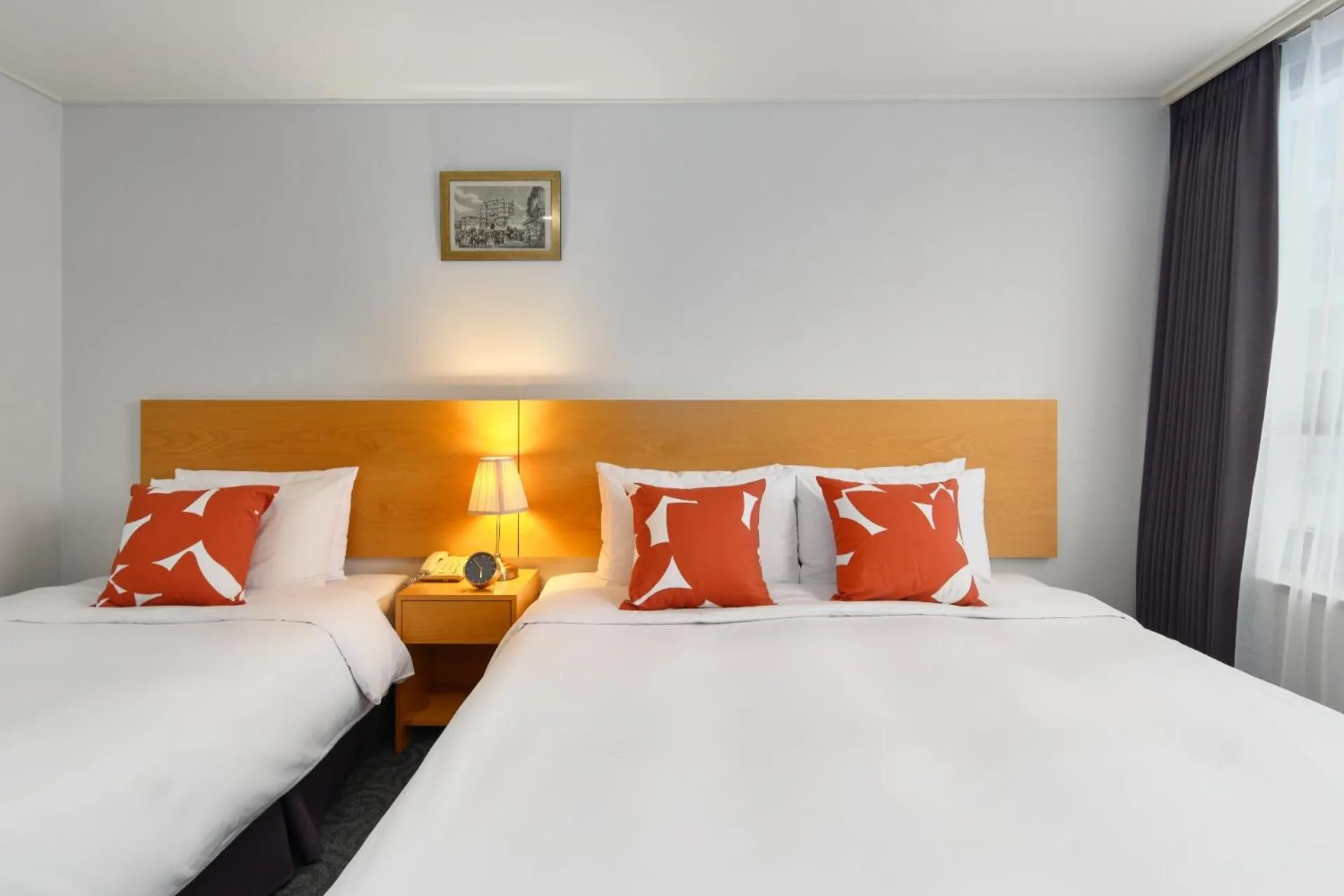 Bed in Hotel Atrium Jongno