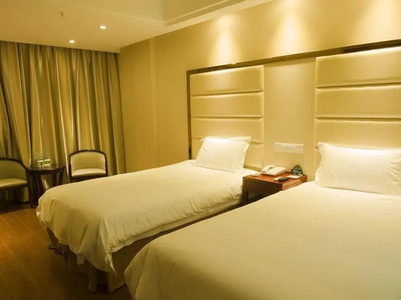 Bed in Greentree Inn Changzhou Changwu Gufang Road Express Hotel