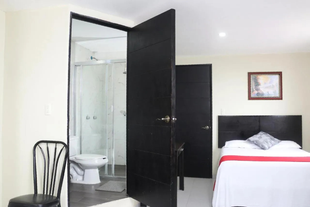 Bed in ROOF TOP Hotel XILITLA