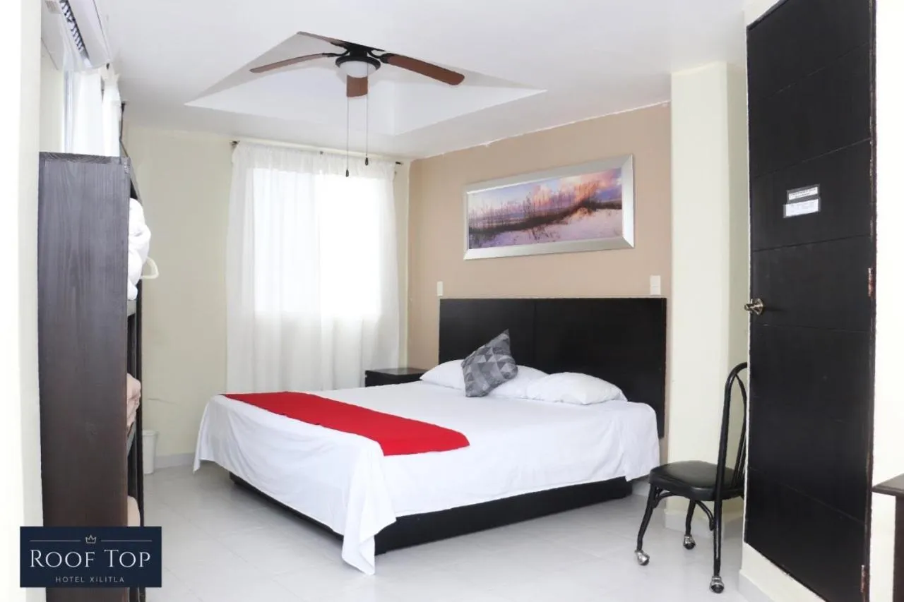 Bed in ROOF TOP Hotel XILITLA